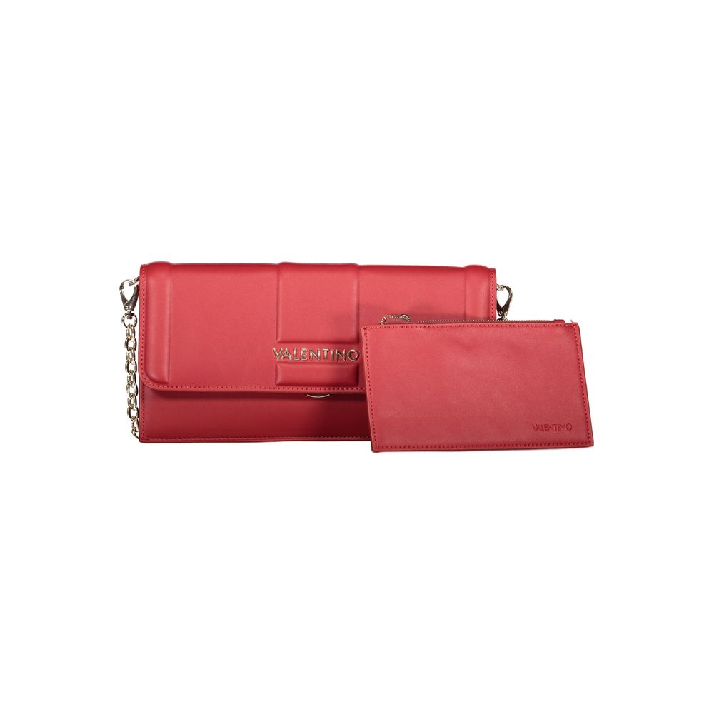 Mario Valentino Rosso Polyurethane Women Clutch