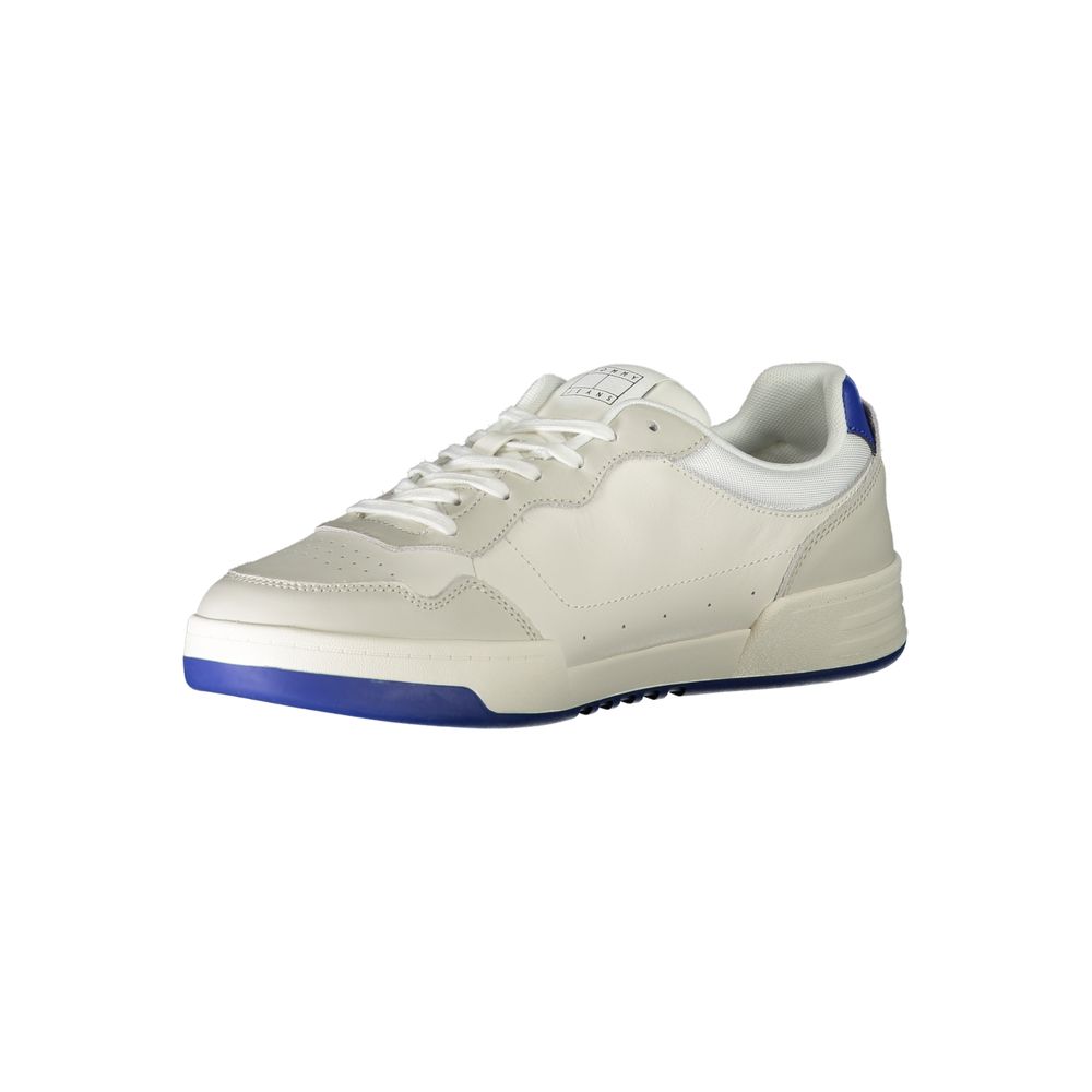 Tommy Hilfiger Bianco Polyurethane Men Sneaker