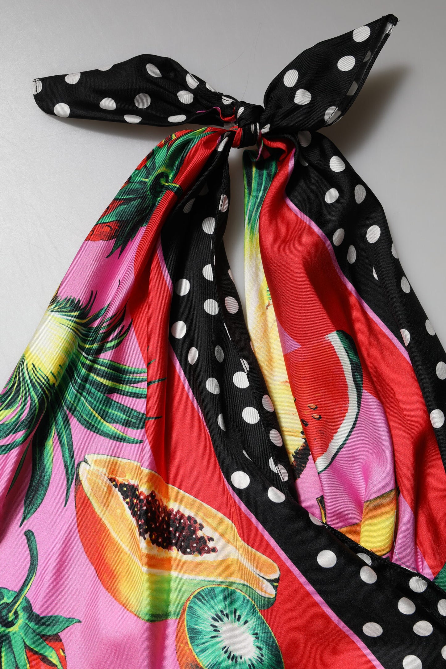 Dolce & Gabbana Haut court de soirée multicolore à dos nu