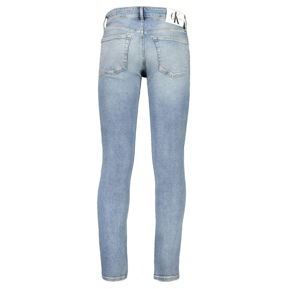 Calvin Klein Blu Cotton Men's Slim Jeans