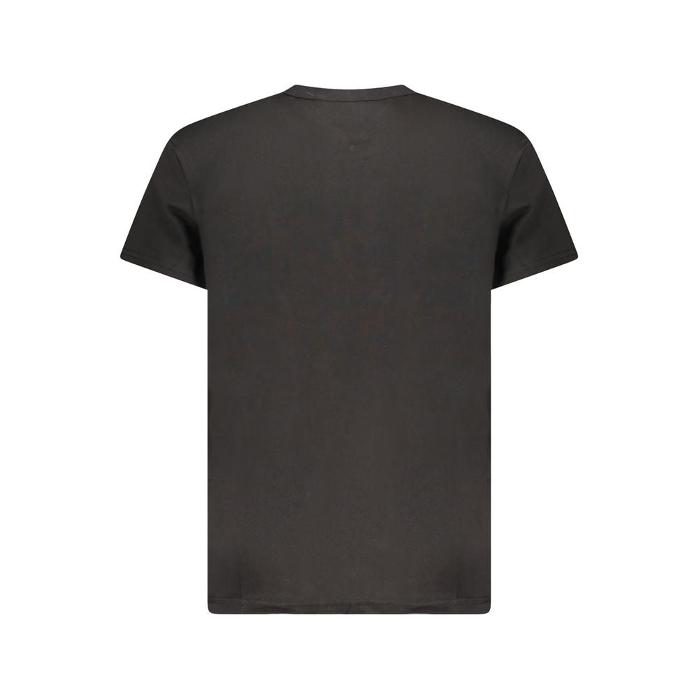 Tommy Hilfiger Black Cotton Men's T-Shirt