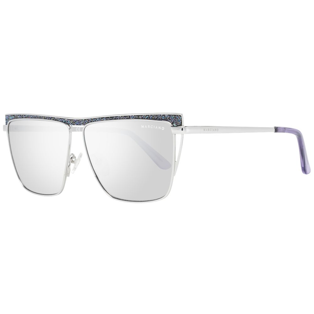 Lunettes de soleil Marciano by Guess argentées pour femme