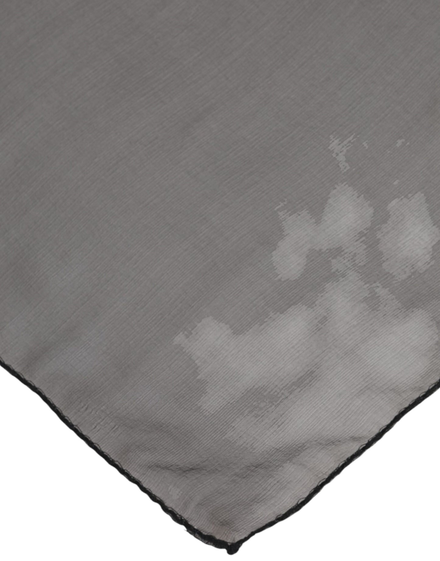 Foulard carré en soie gris et noir Dolce & Gabbana pour femme