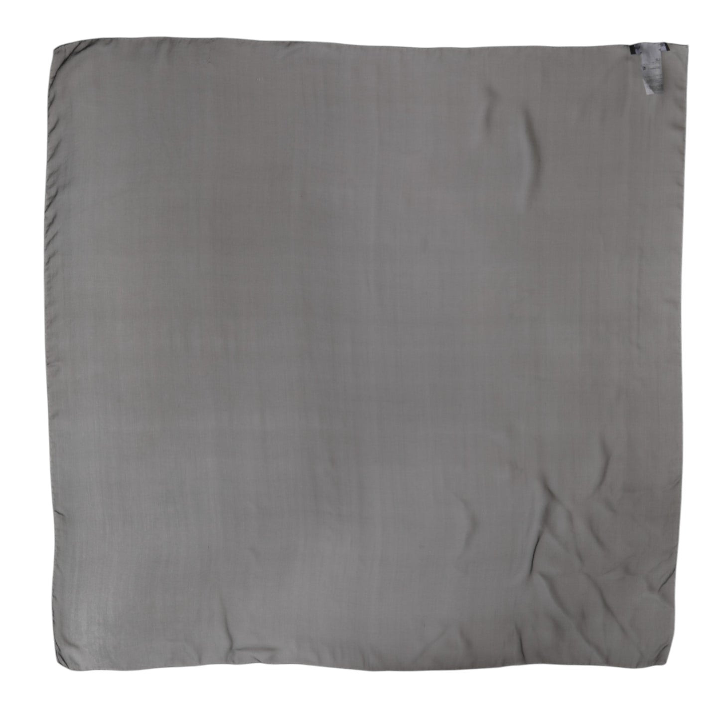 Foulard carré en soie gris et noir Dolce & Gabbana pour femme