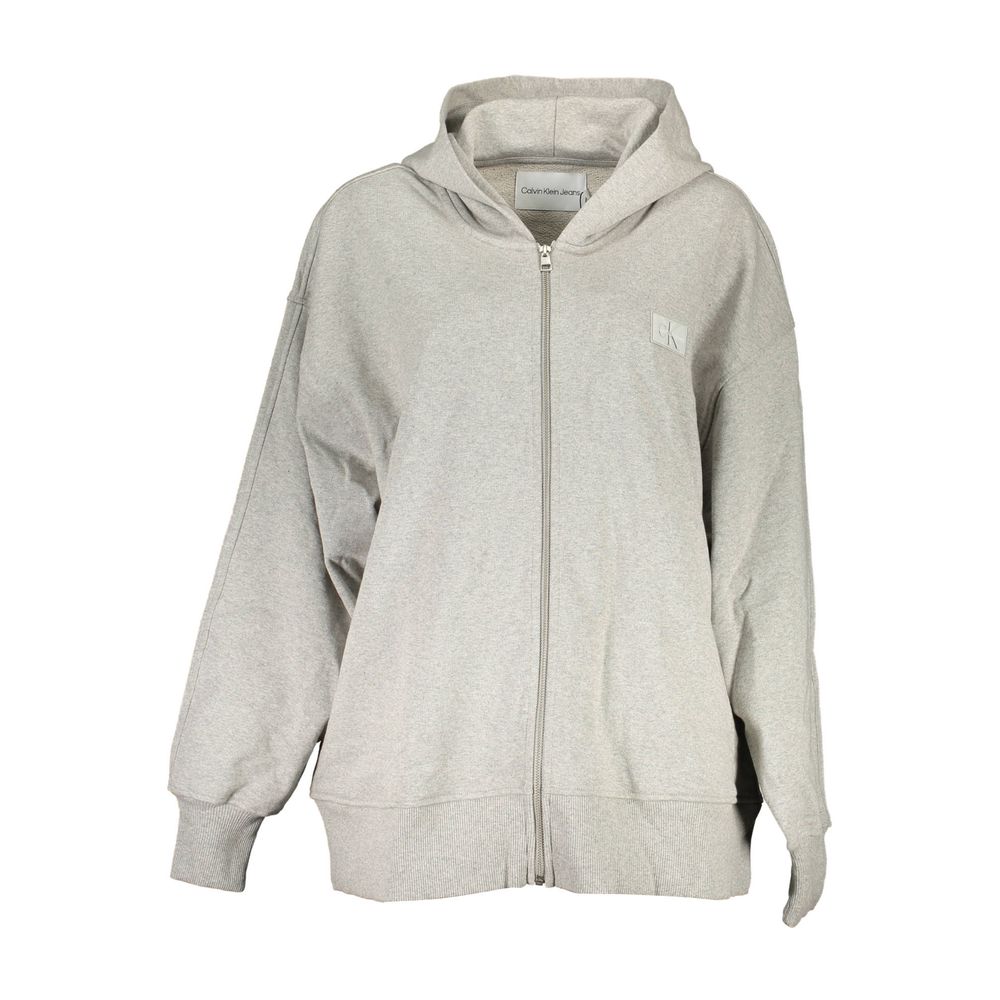 Pull en coton gris Calvin Klein pour femme