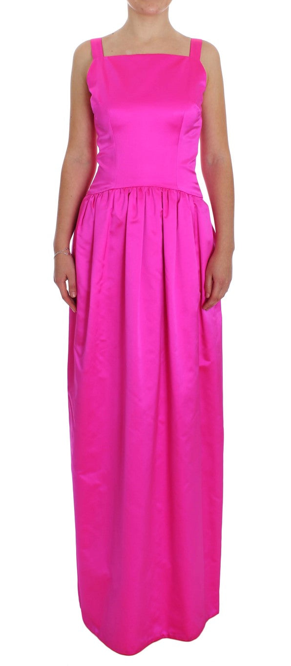 Dolce & Gabbana – Langes Ballkleid aus rosa Seide