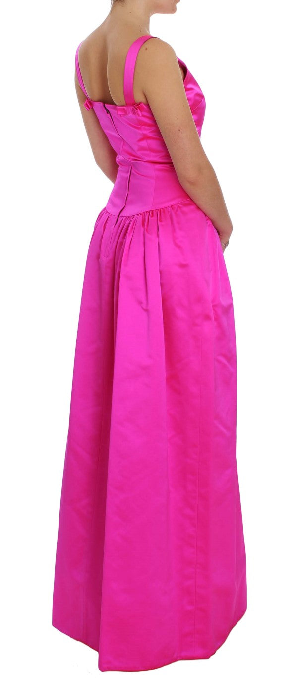 Dolce & Gabbana – Langes Ballkleid aus rosa Seide