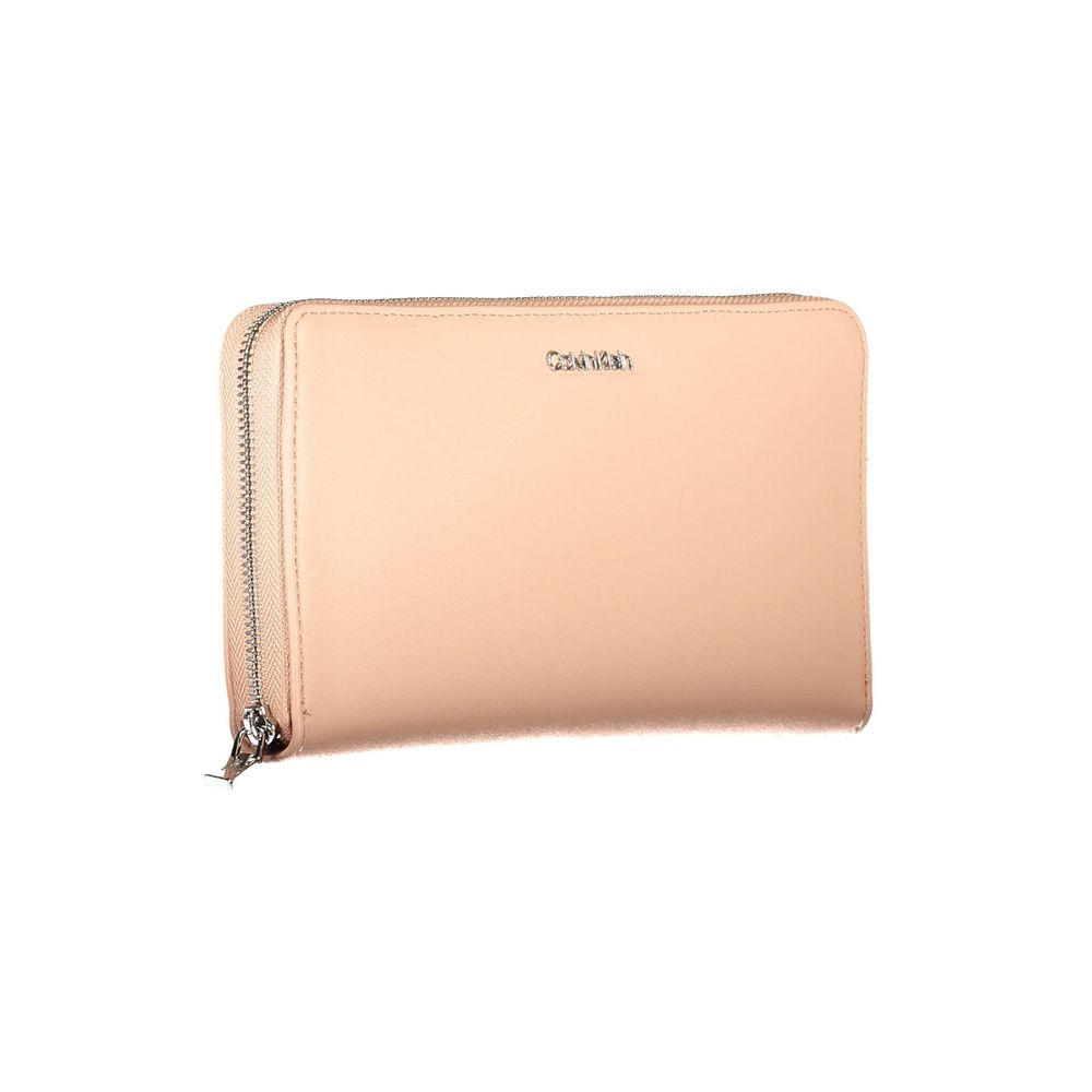 Portefeuille en polyéthylène rose Calvin Klein