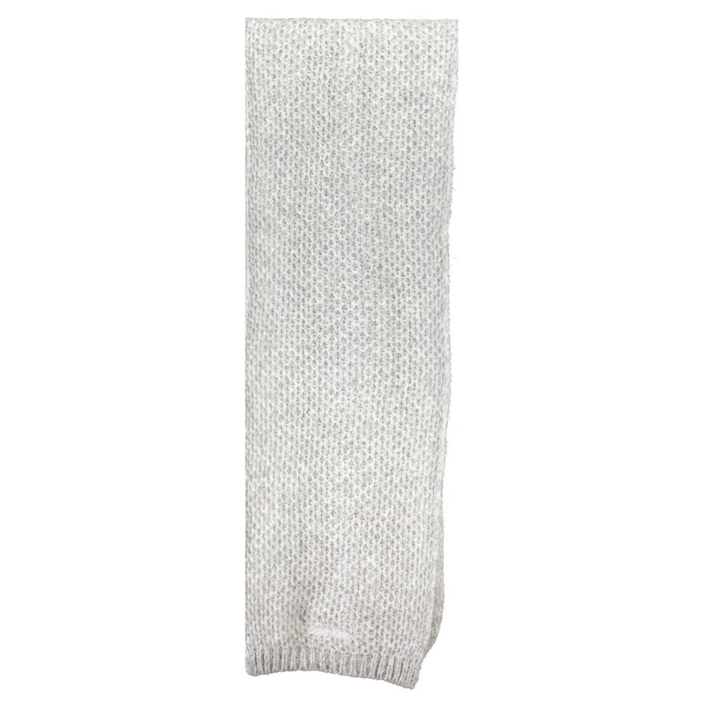 Calvin Klein Grigio Alpaca Wool Women Scarf