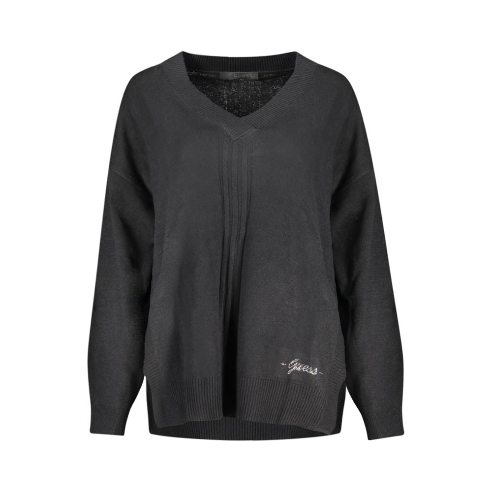 Pull en coton noir Guess Jeans