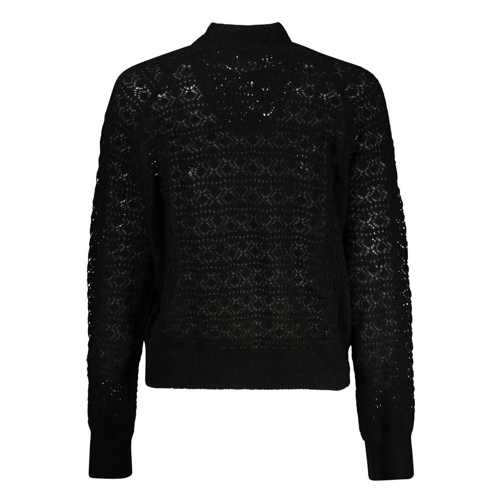 Pull en cuir d'alpaga noir Guess Jeans