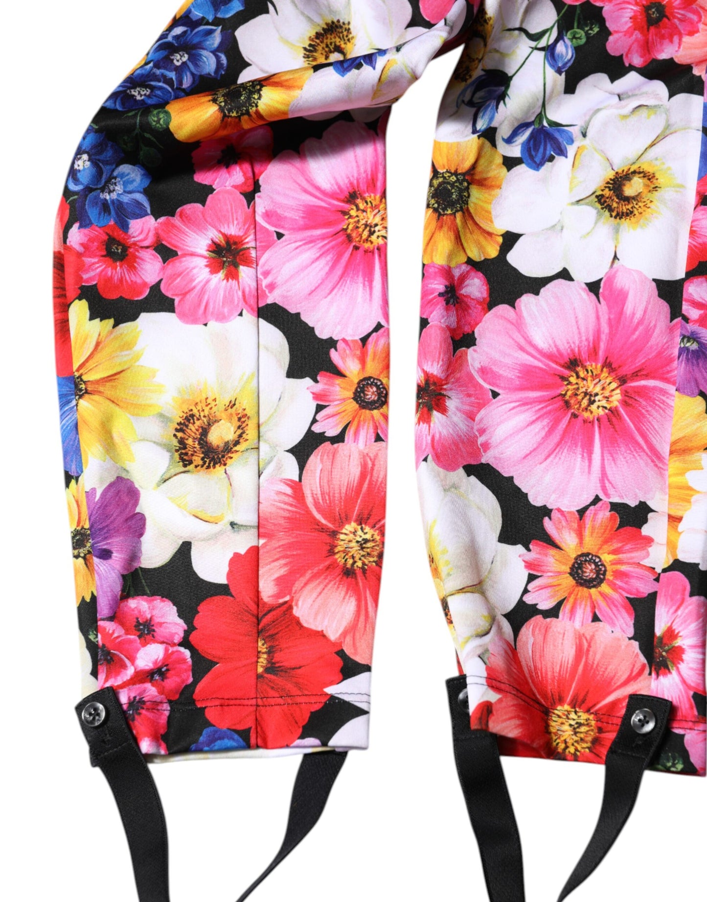 Pantalon legging taille haute à fleurs multicolores Dolce & Gabbana