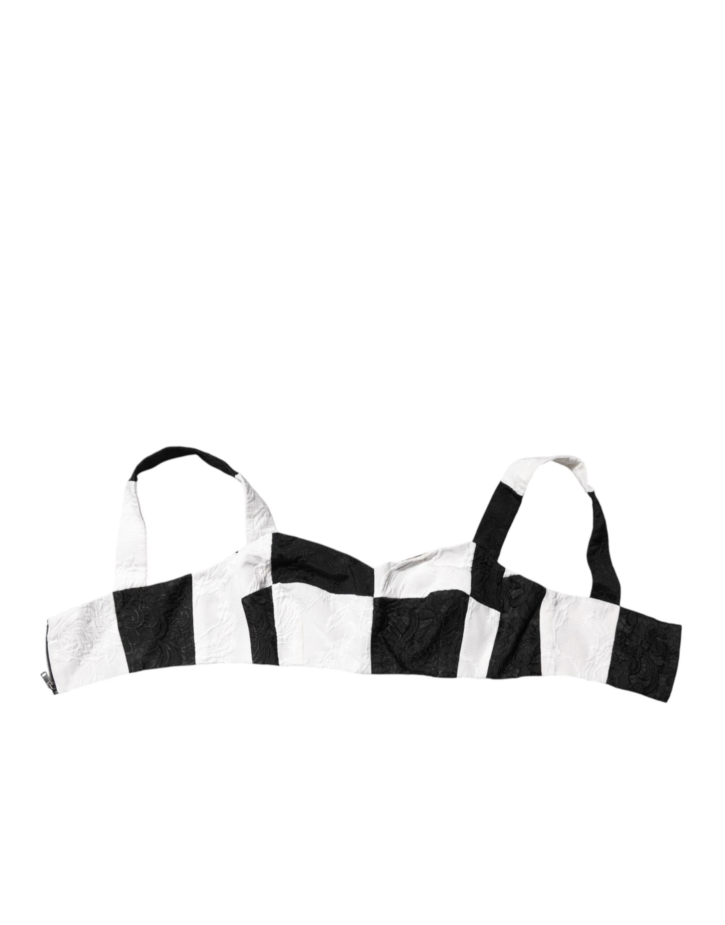 Dolce & Gabbana - Haut corset court noir et blanc