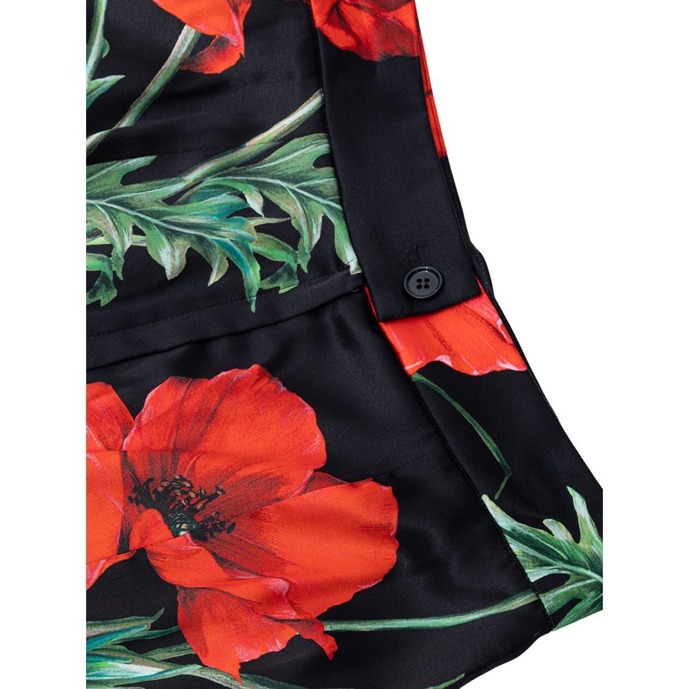 Jupe en soie bicolore Dolce & Gabbana