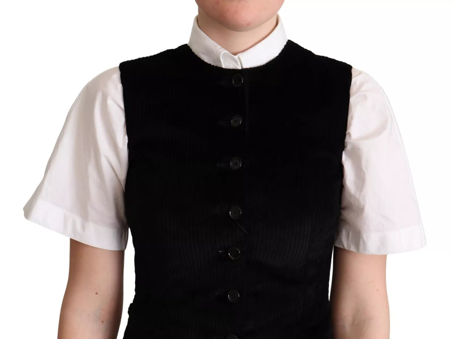 Gilet Dolce & Gabbana à imprimé léopard noir et marron
