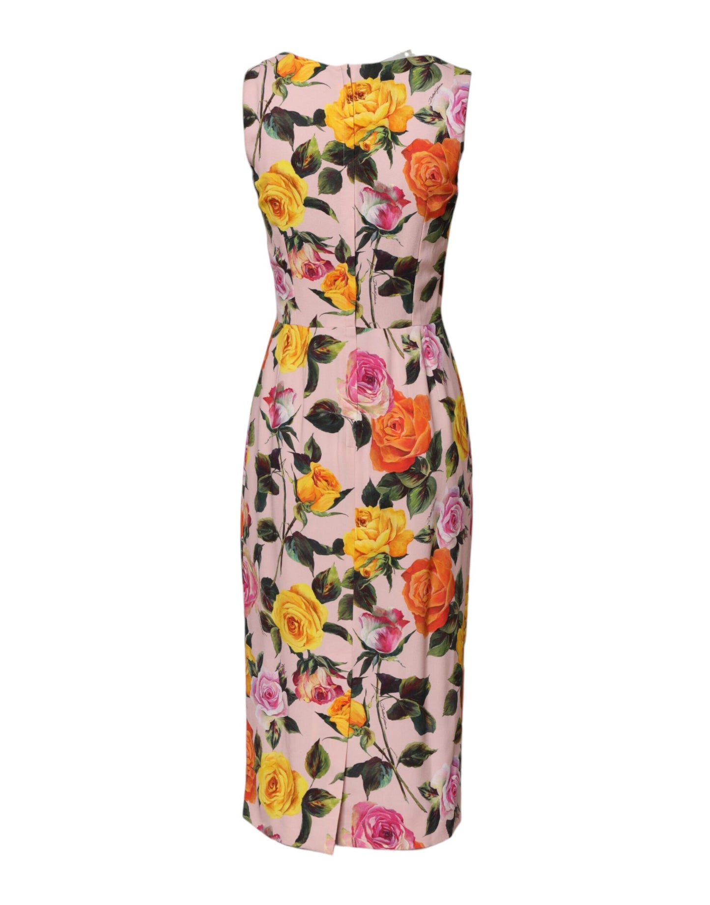 Robe fourreau à fleurs multicolores longueur genou Dolce & Gabbana