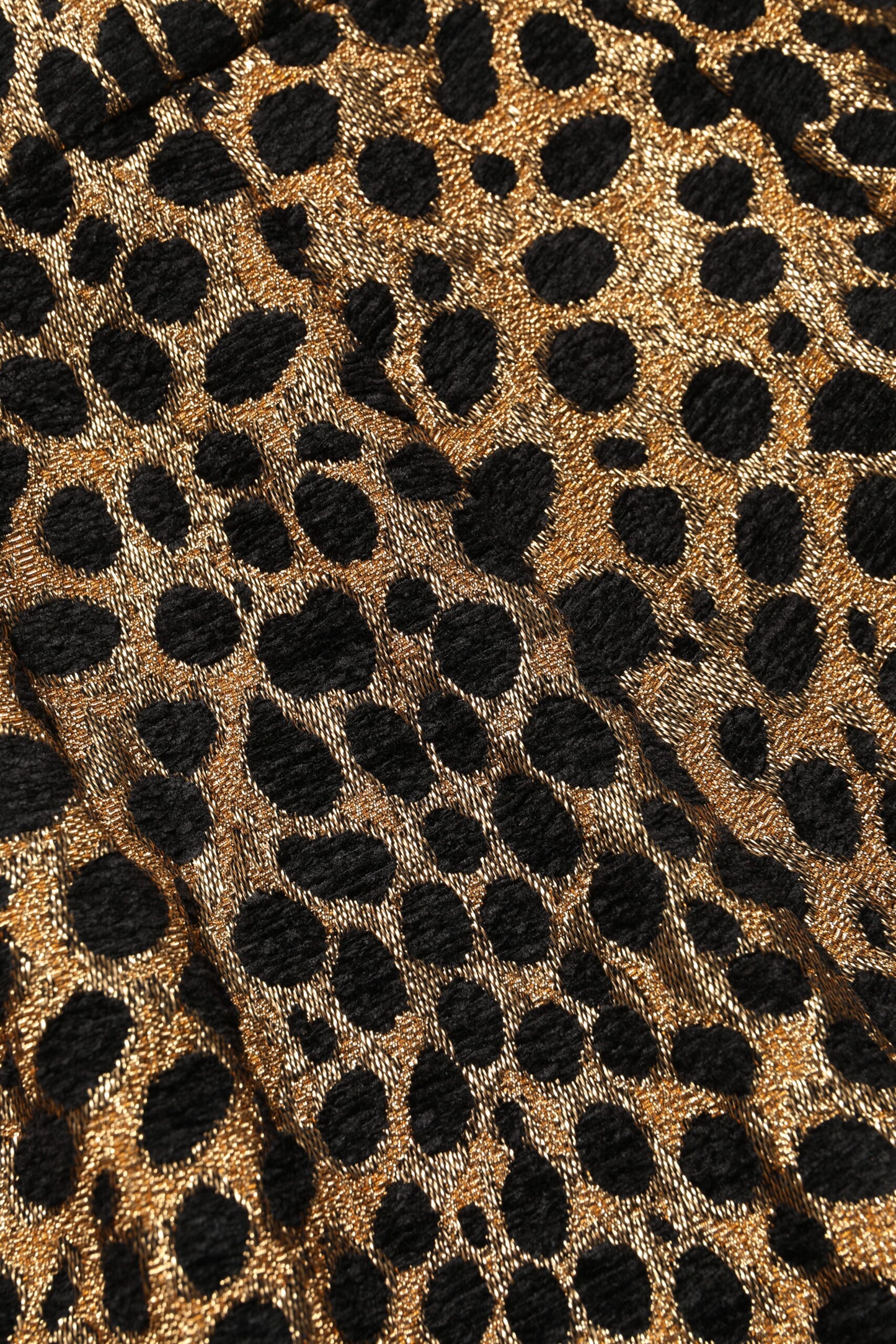 Short taille haute à imprimé léopard marron Dolce & Gabbana