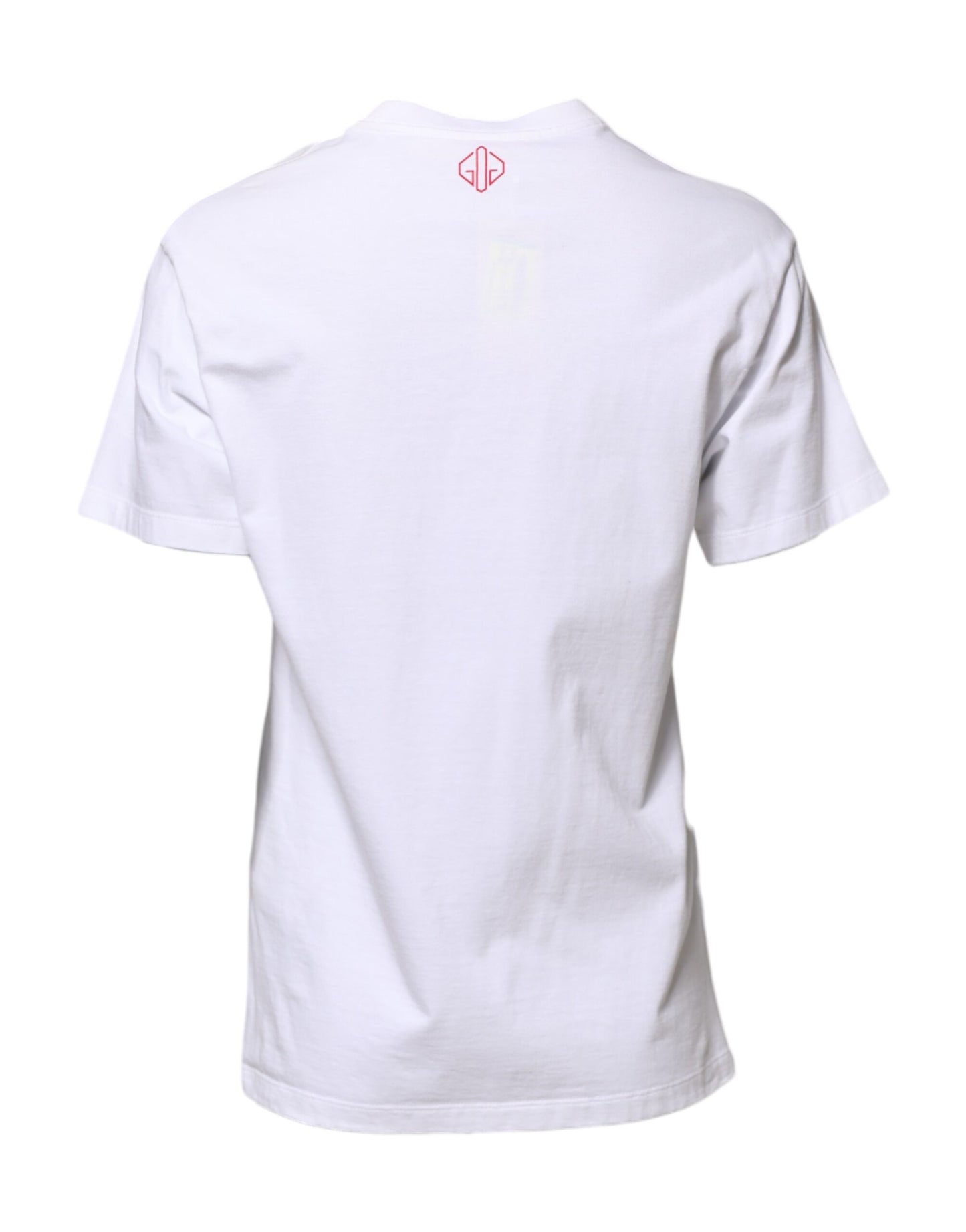 Golden Goose – Weißes T-Shirt mit Rundhalsausschnitt und Print