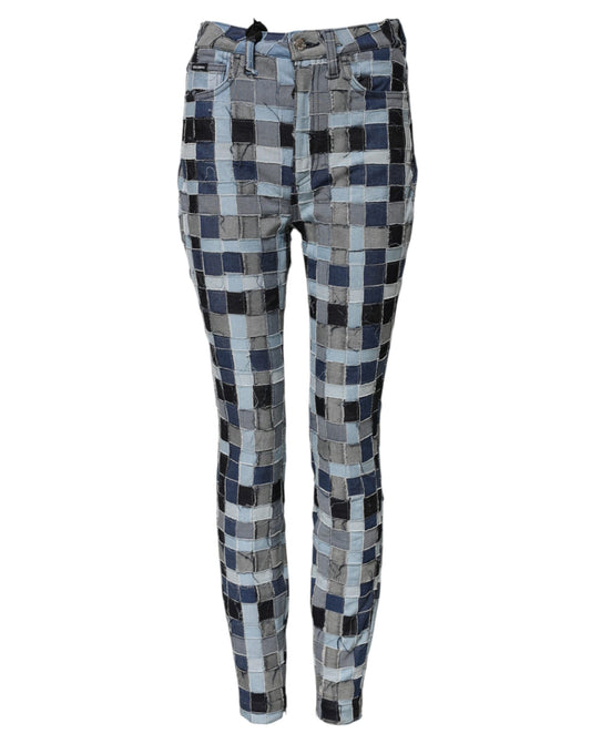 Jean skinny patchwork multicolore Dolce & Gabbana
