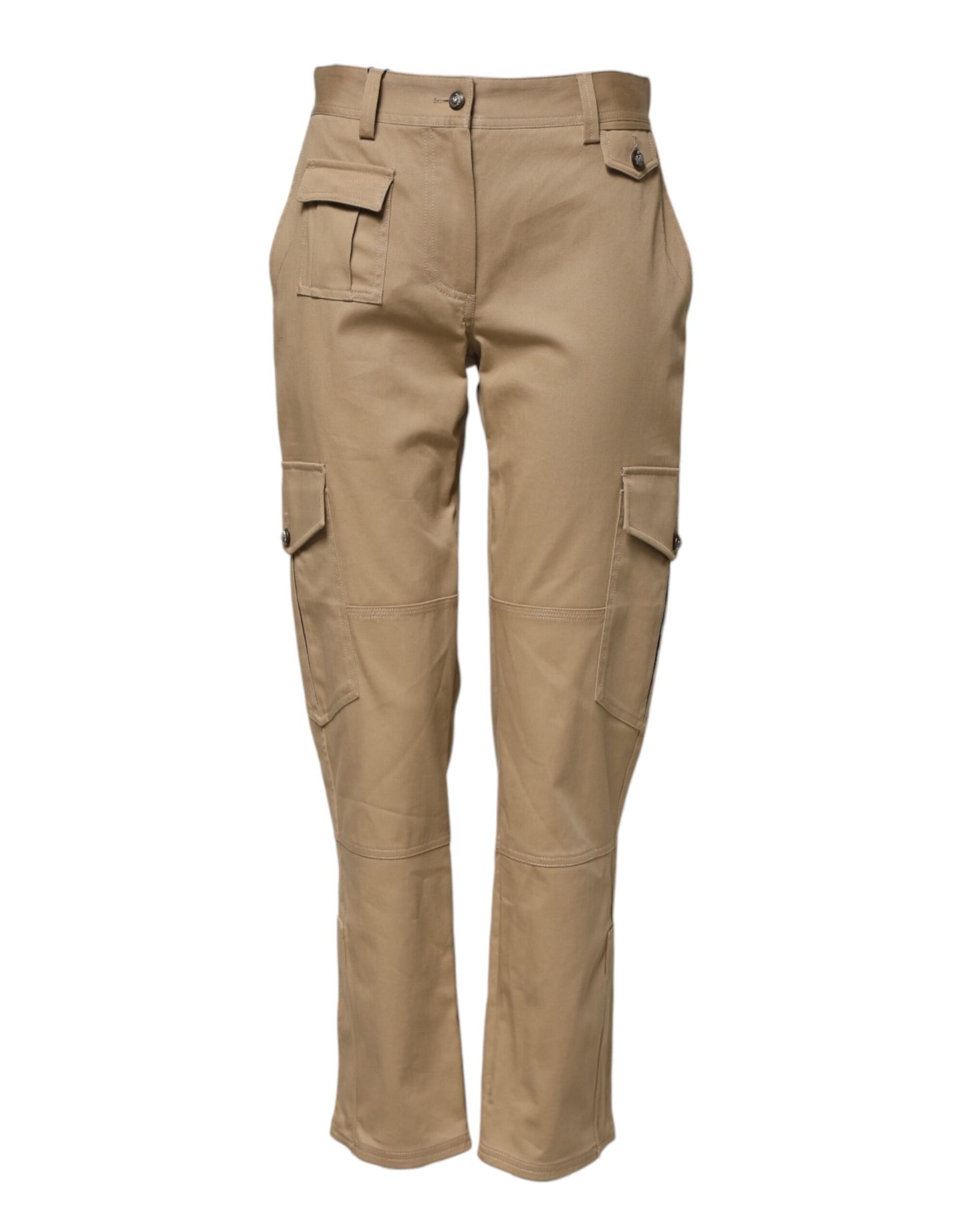 Pantalon cargo fuselé beige taille moyenne Dolce & Gabbana