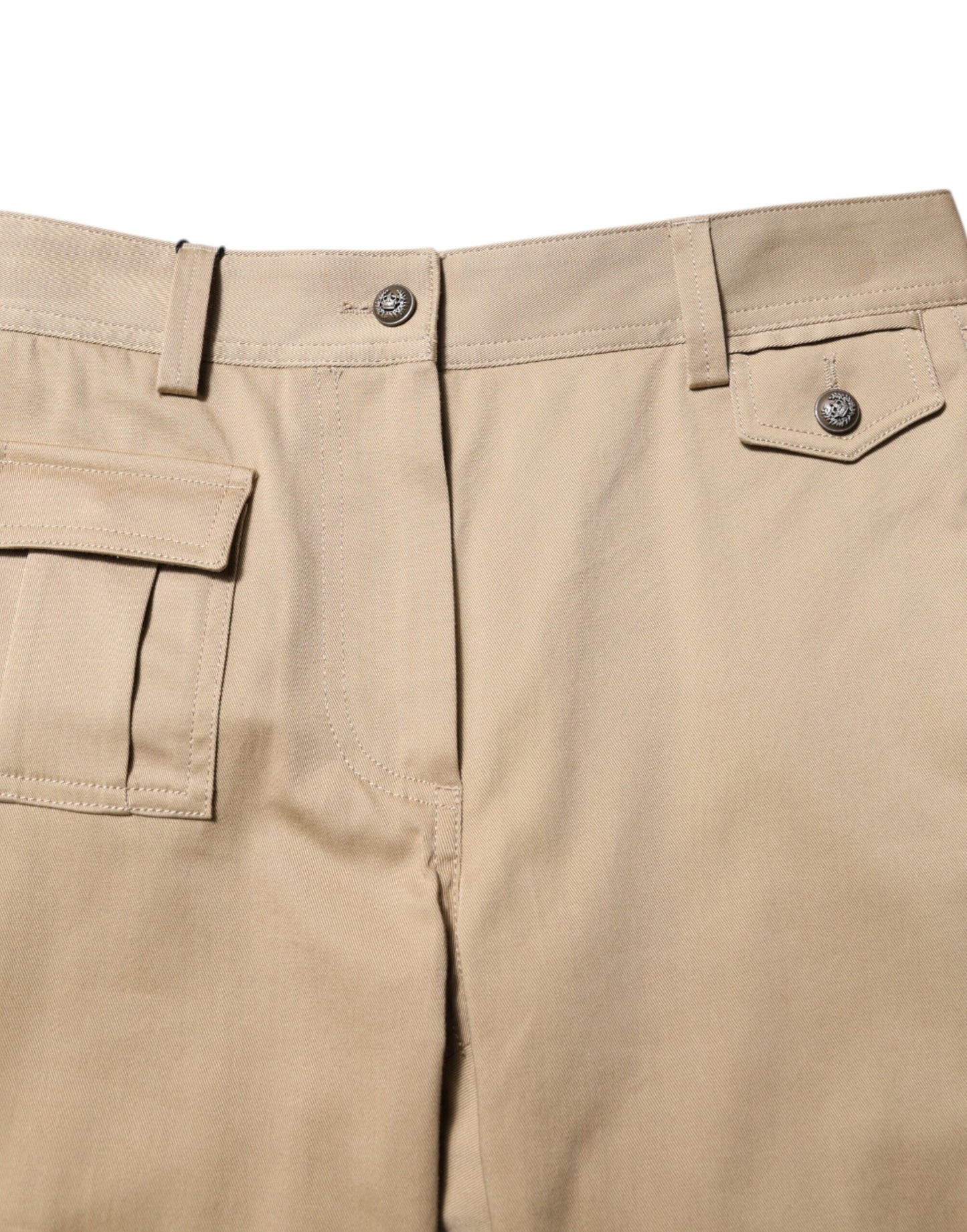 Pantalon cargo fuselé beige taille moyenne Dolce & Gabbana
