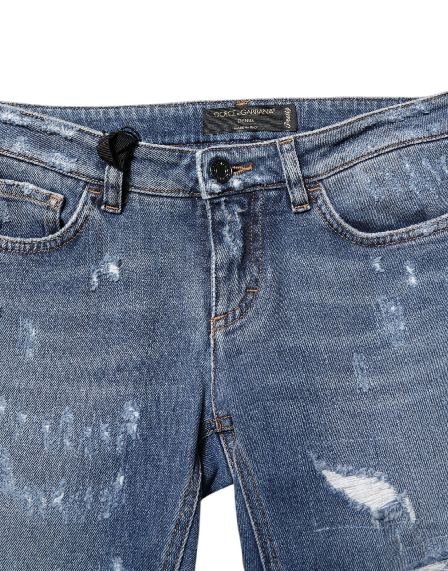 Jean skinny bleu déchiré Dolce & Gabbana PRETTY
