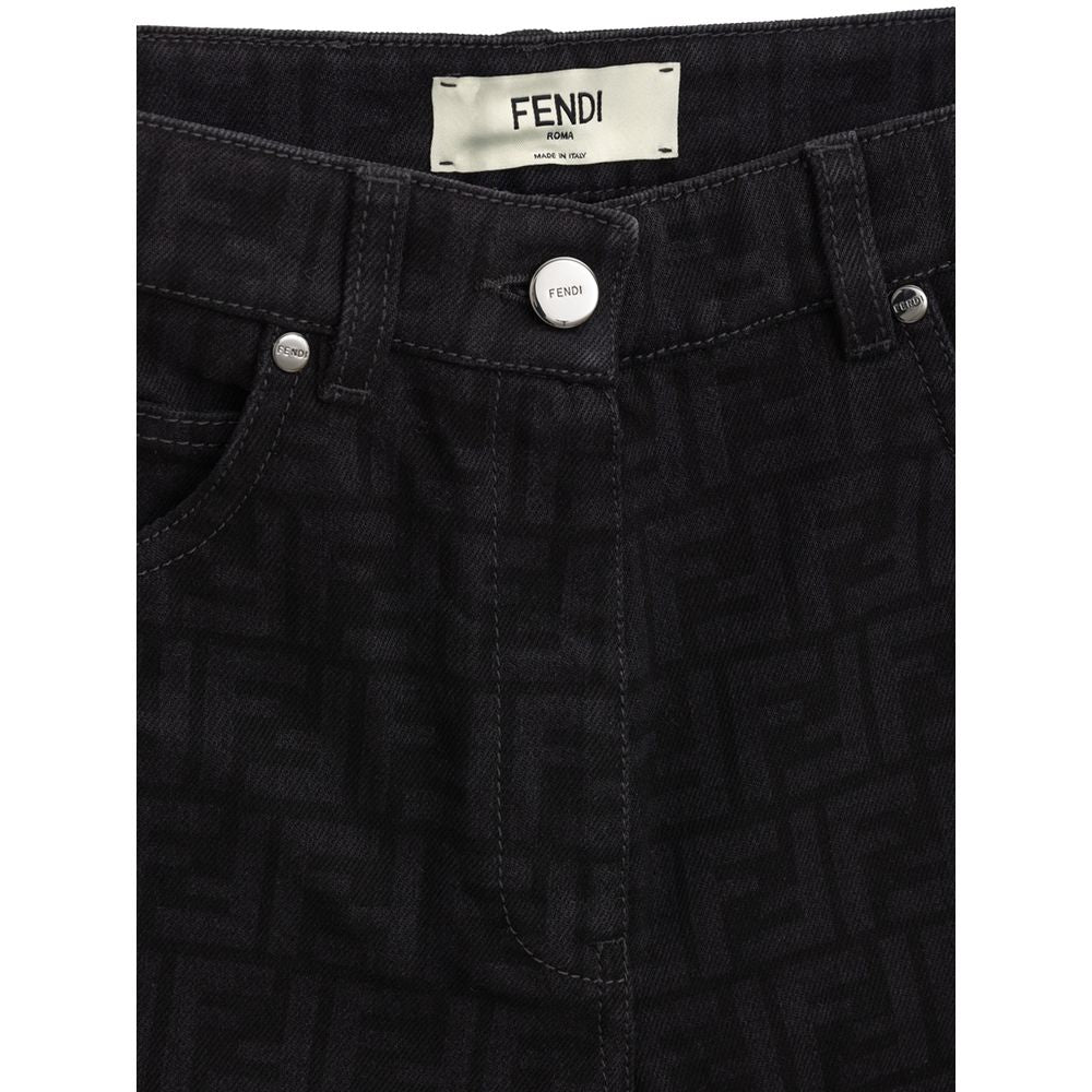 Fendi Schwarze Jeans aus Baumwolldenim