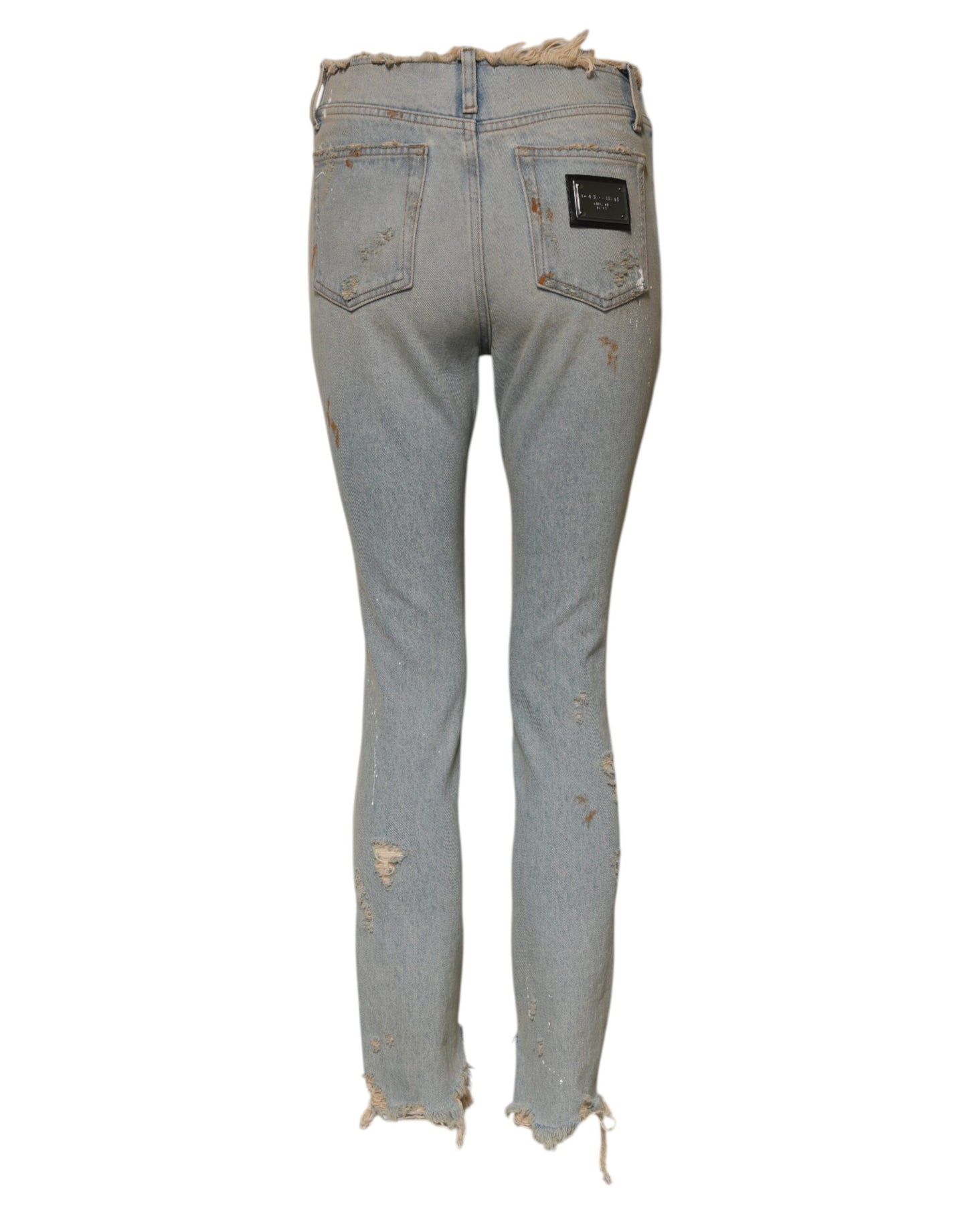 Jean skinny taille haute bleu clair Dolce & Gabbana