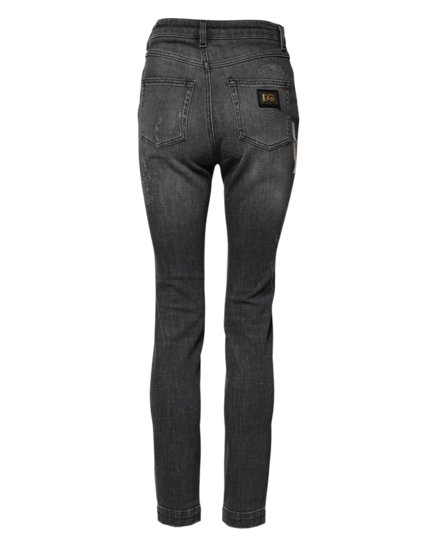 Jean skinny en coton gris foncé AUDREY de Dolce & Gabbana