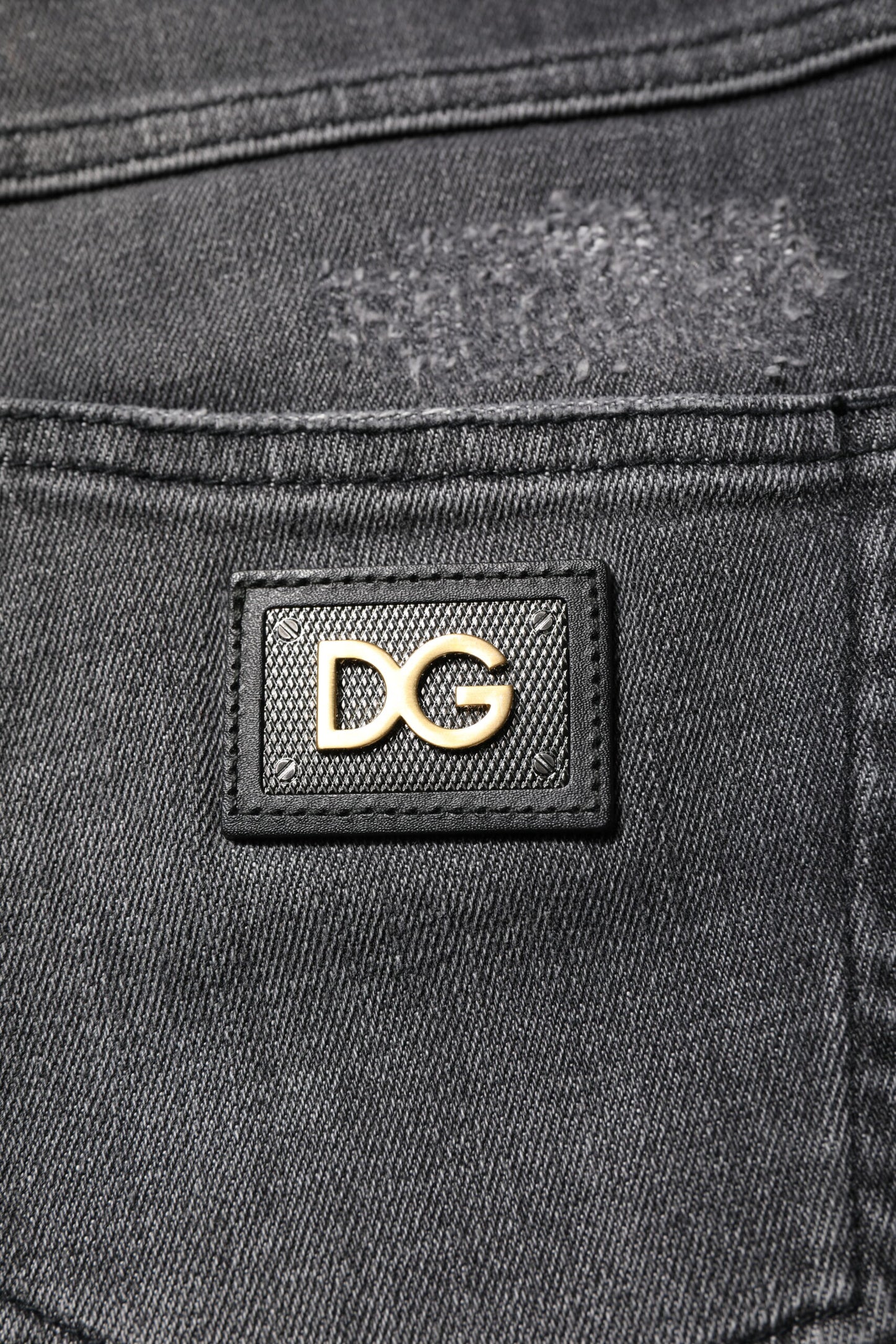 Jean skinny en coton gris foncé AUDREY de Dolce & Gabbana