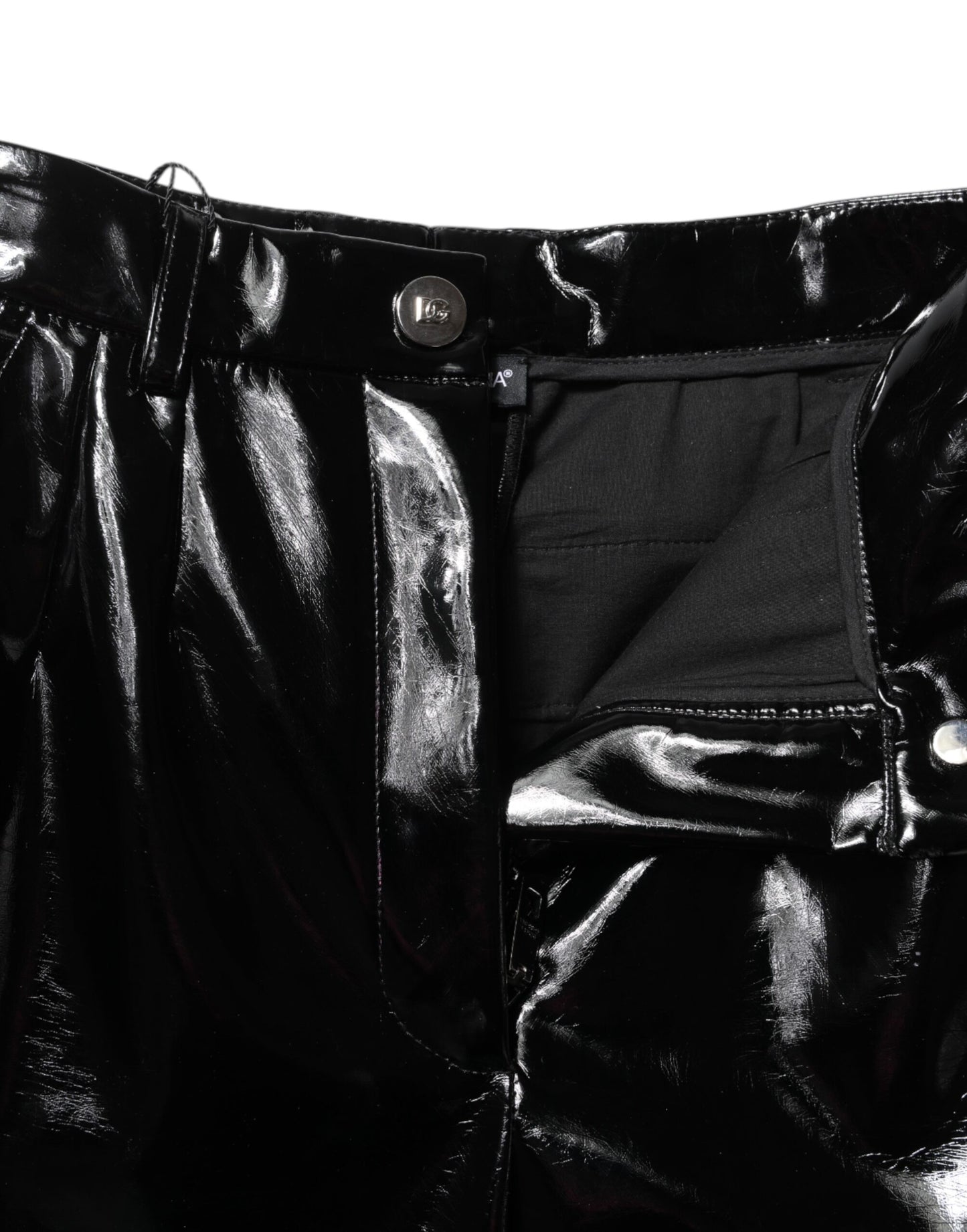 Pantalon cargo bootcut taille haute noir Dolce & Gabbana