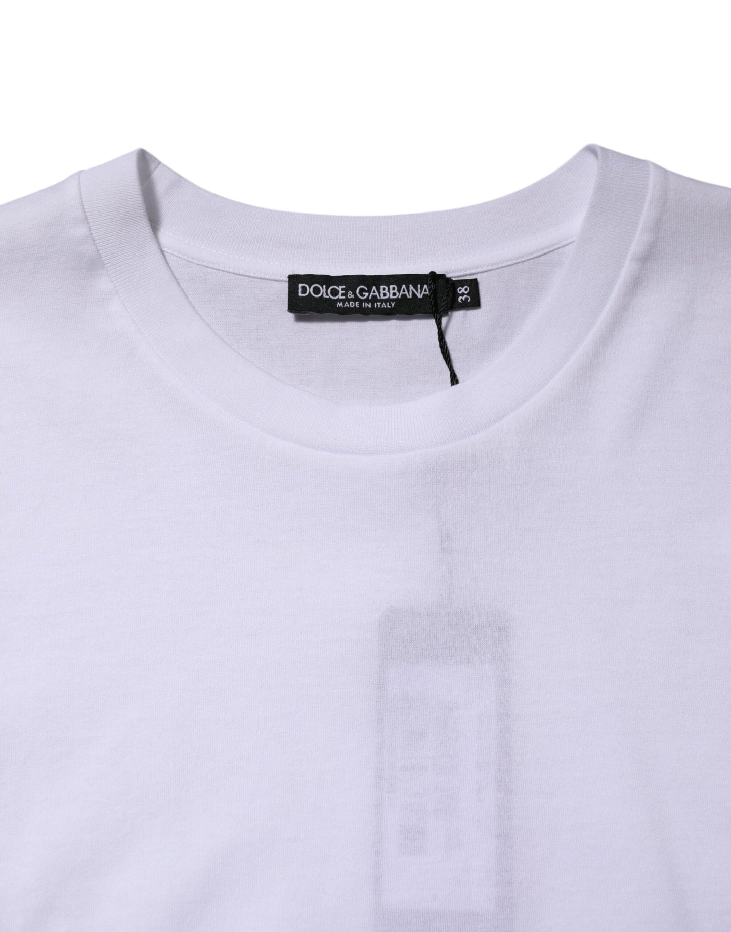 Dolce & Gabbana – Ärmelloses Tank-T-Shirt aus weißer Baumwolle für Damen