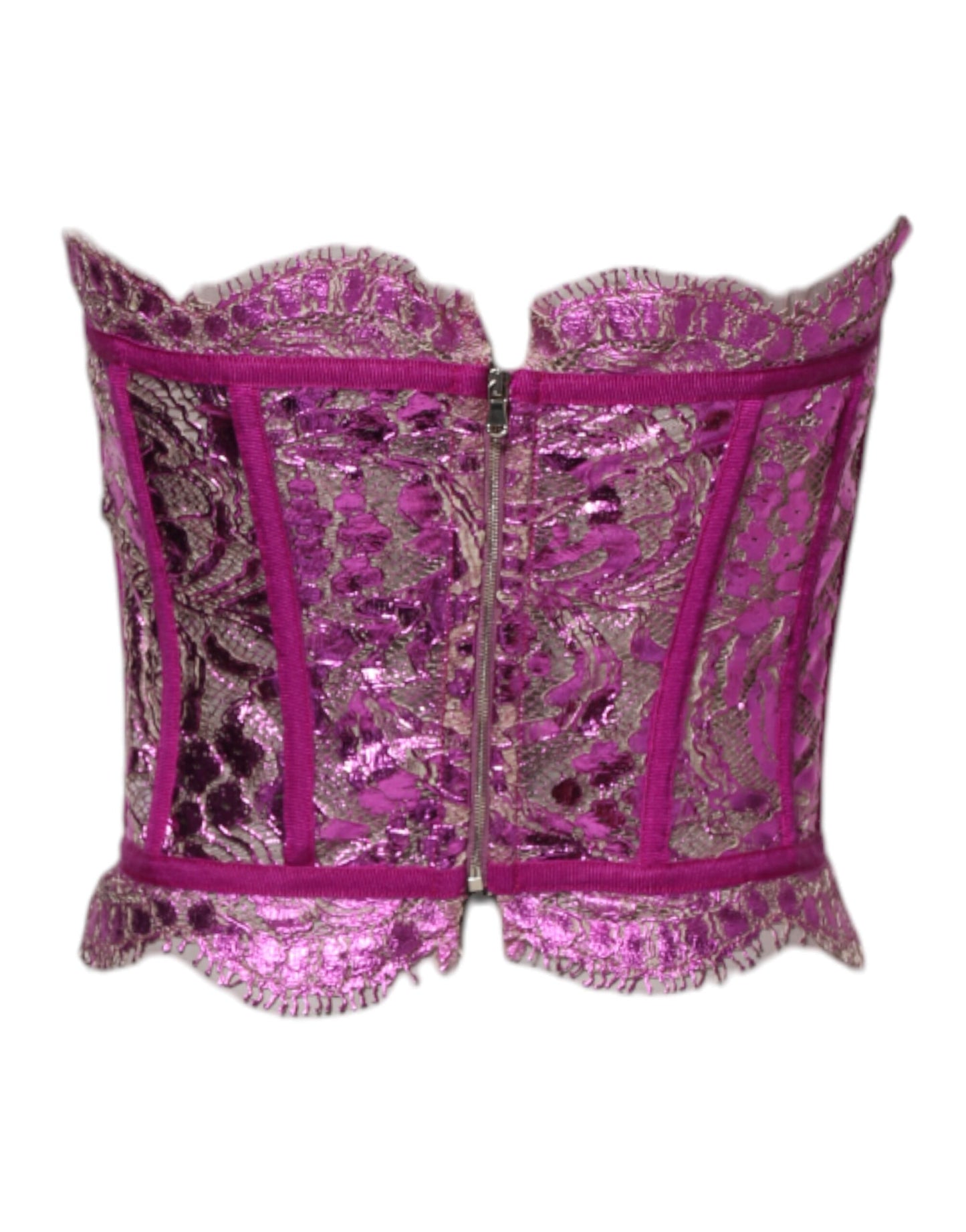 Dolce & Gabbana Haut bustier rose sans manches style corset