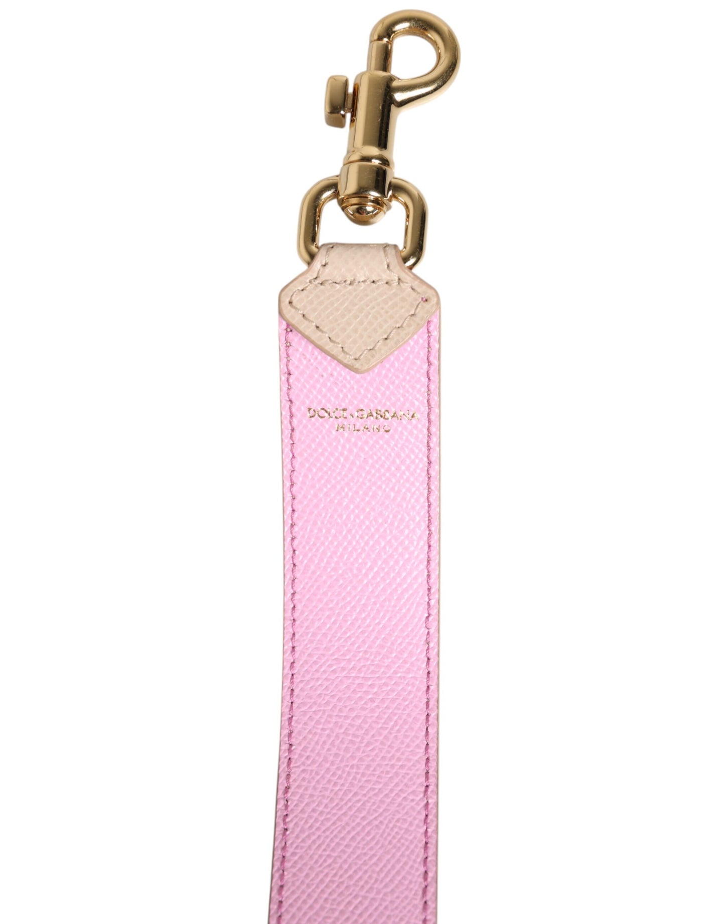 Bandoulière accessoire pour sac à main en cuir beige rose Dolce & Gabbana
