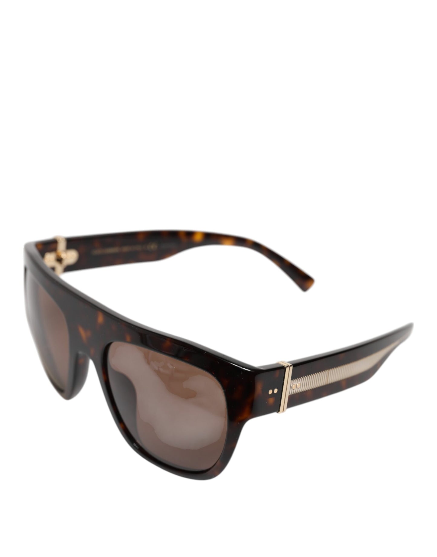 Lunettes de soleil carrées Dolce & Gabbana Havane marron foncé DG4398F