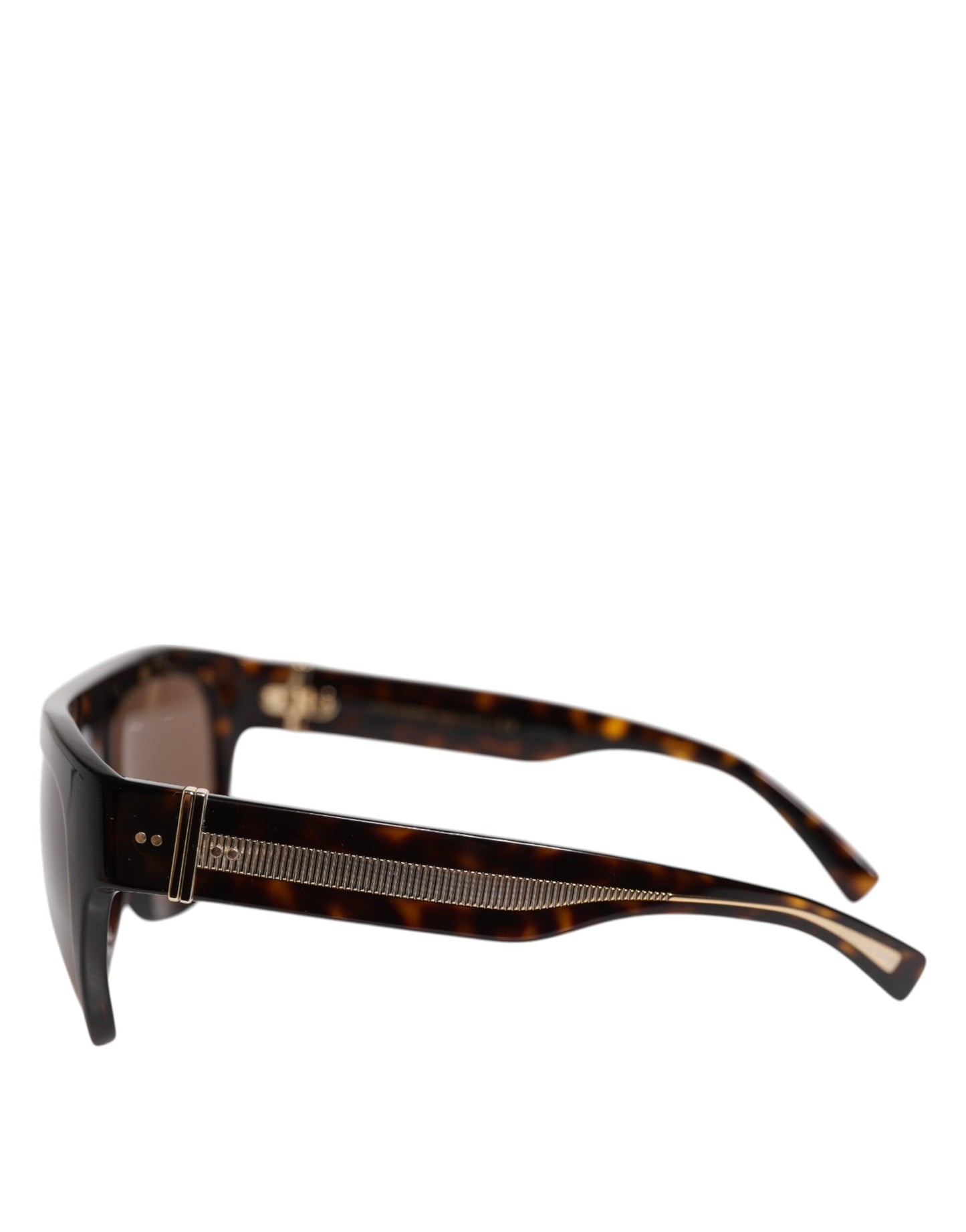Lunettes de soleil carrées Dolce & Gabbana Havane marron foncé DG4398F