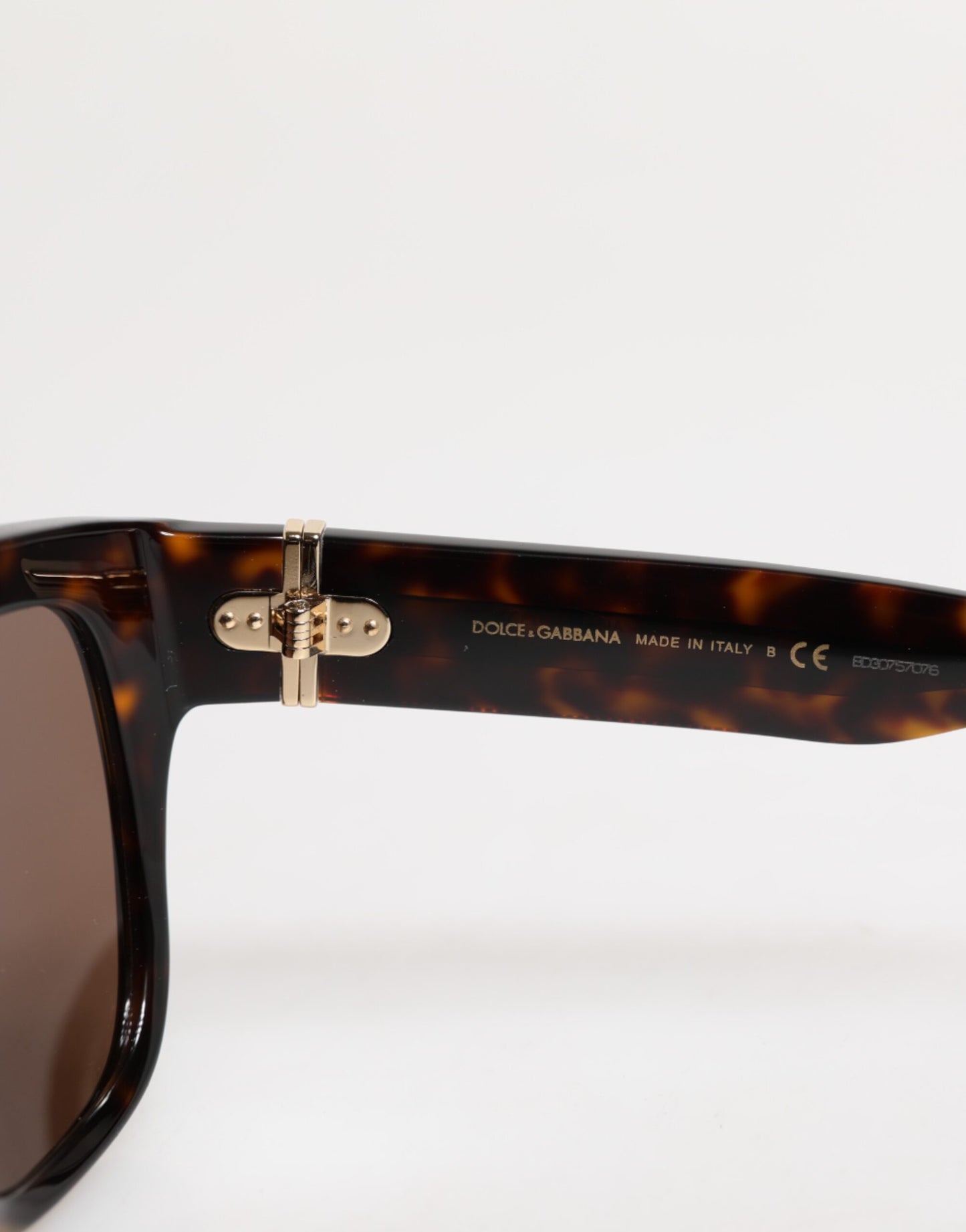 Lunettes de soleil carrées Dolce & Gabbana Havane marron foncé DG4398F