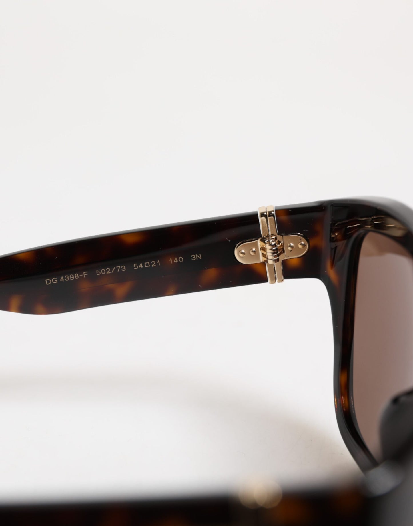 Lunettes de soleil carrées Dolce & Gabbana Havane marron foncé DG4398F
