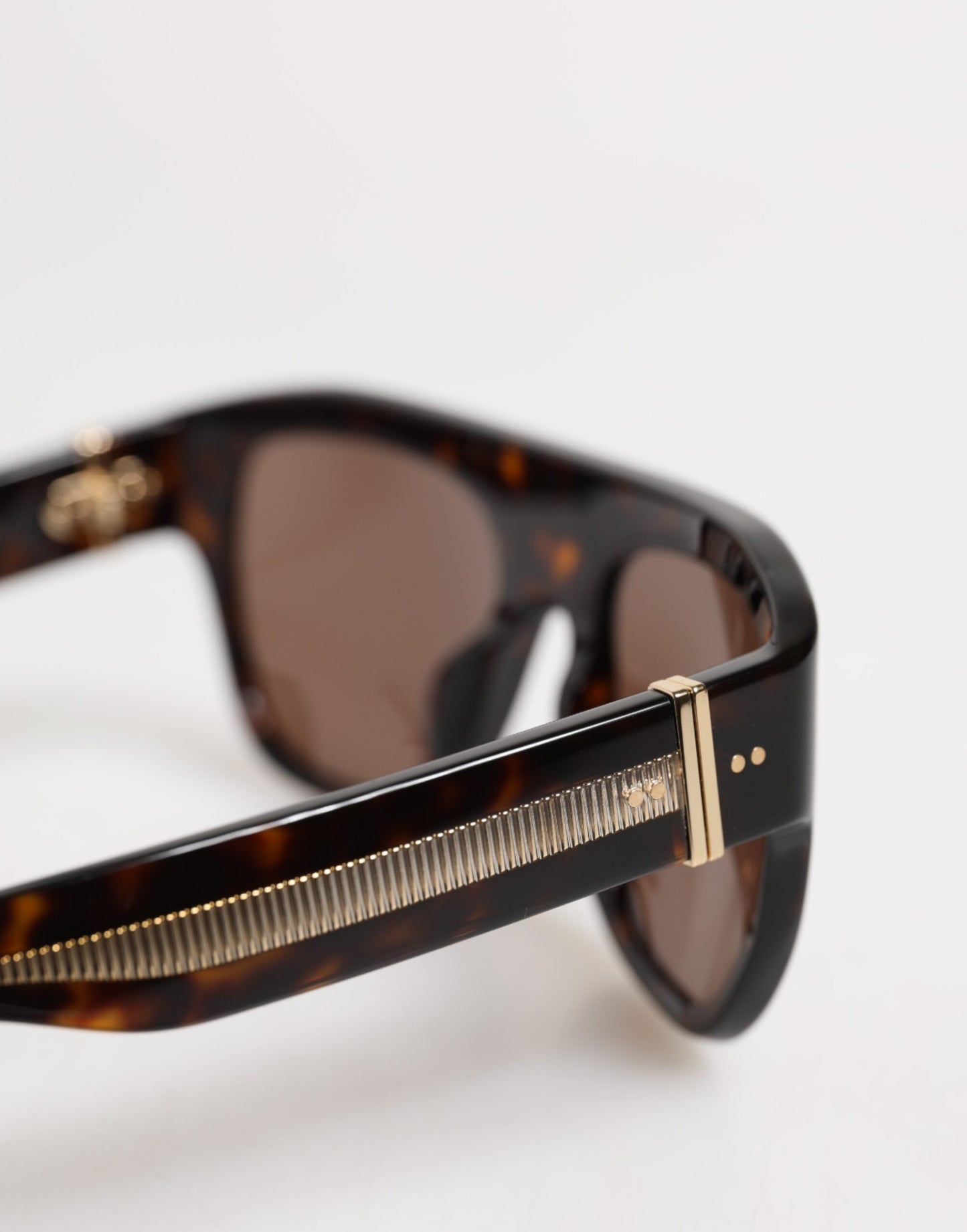Lunettes de soleil carrées Dolce & Gabbana Havane marron foncé DG4398F