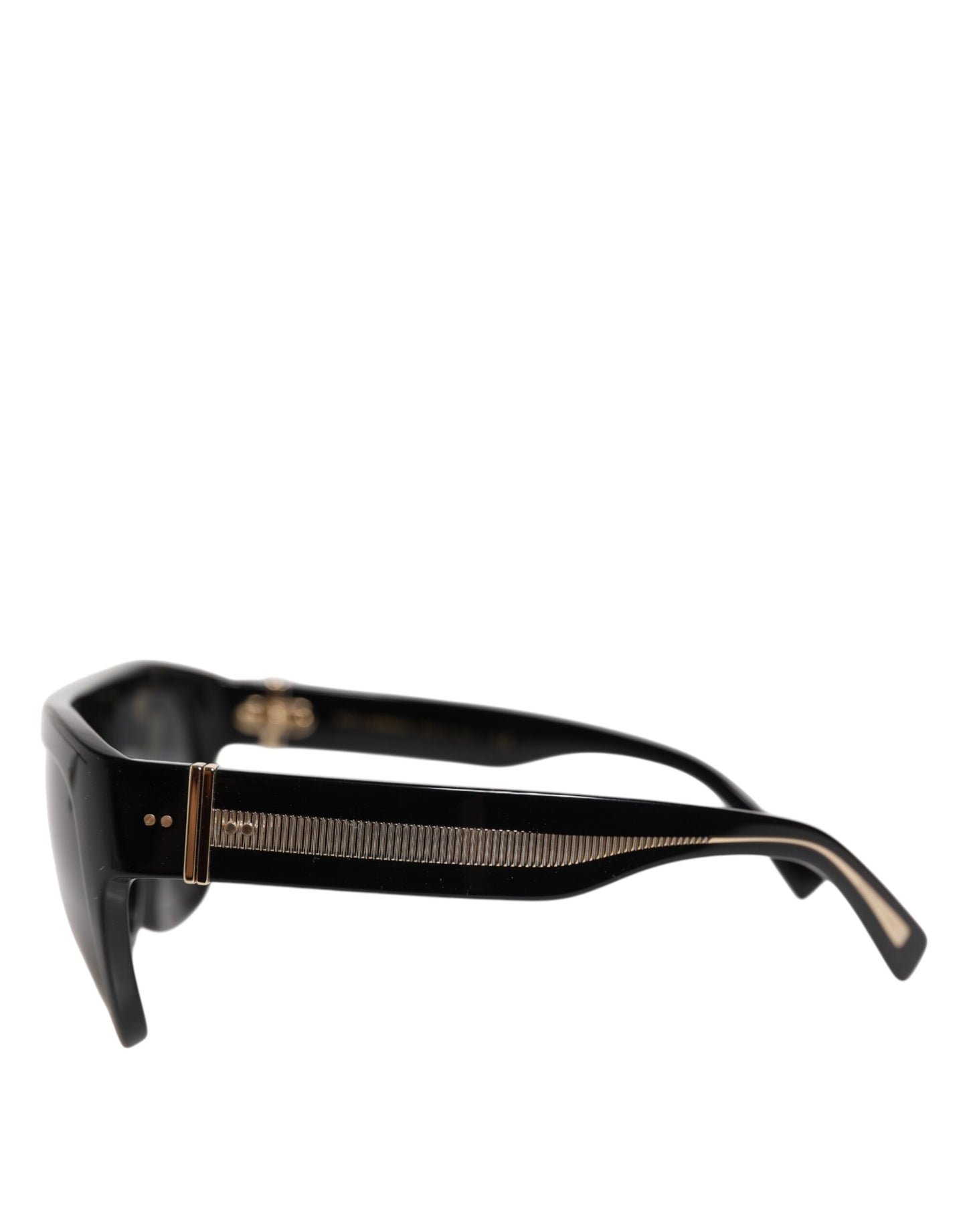 Lunettes de soleil Dolce & Gabbana à monture carrée noire en acétate DG4398-F
