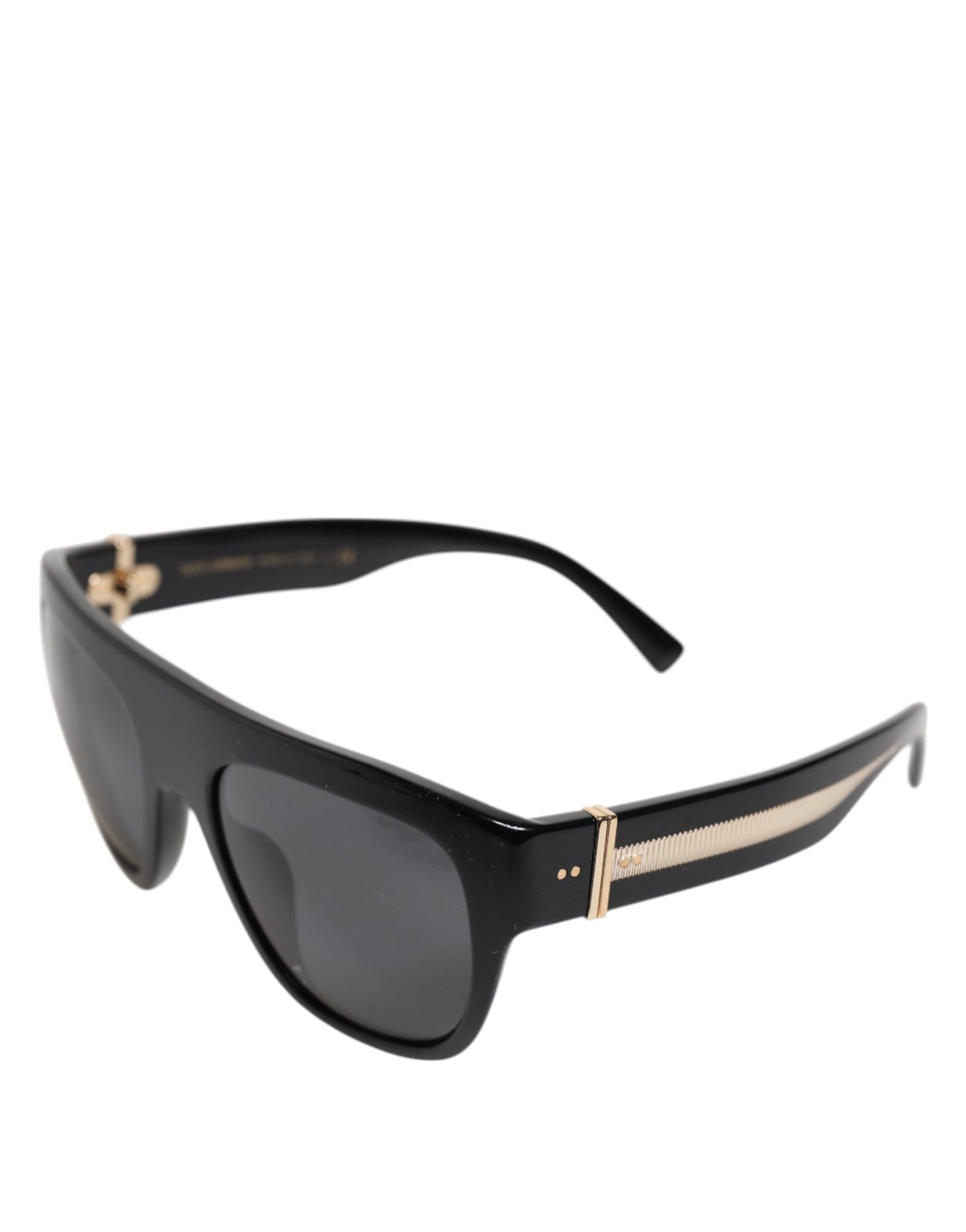 Lunettes de soleil Dolce & Gabbana à monture carrée noire en acétate DG4398-F