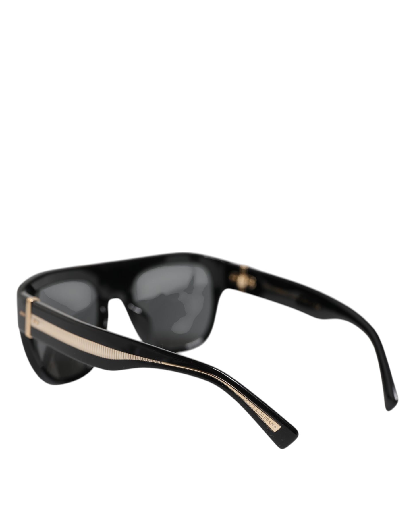 Lunettes de soleil Dolce & Gabbana à monture carrée noire en acétate DG4398-F