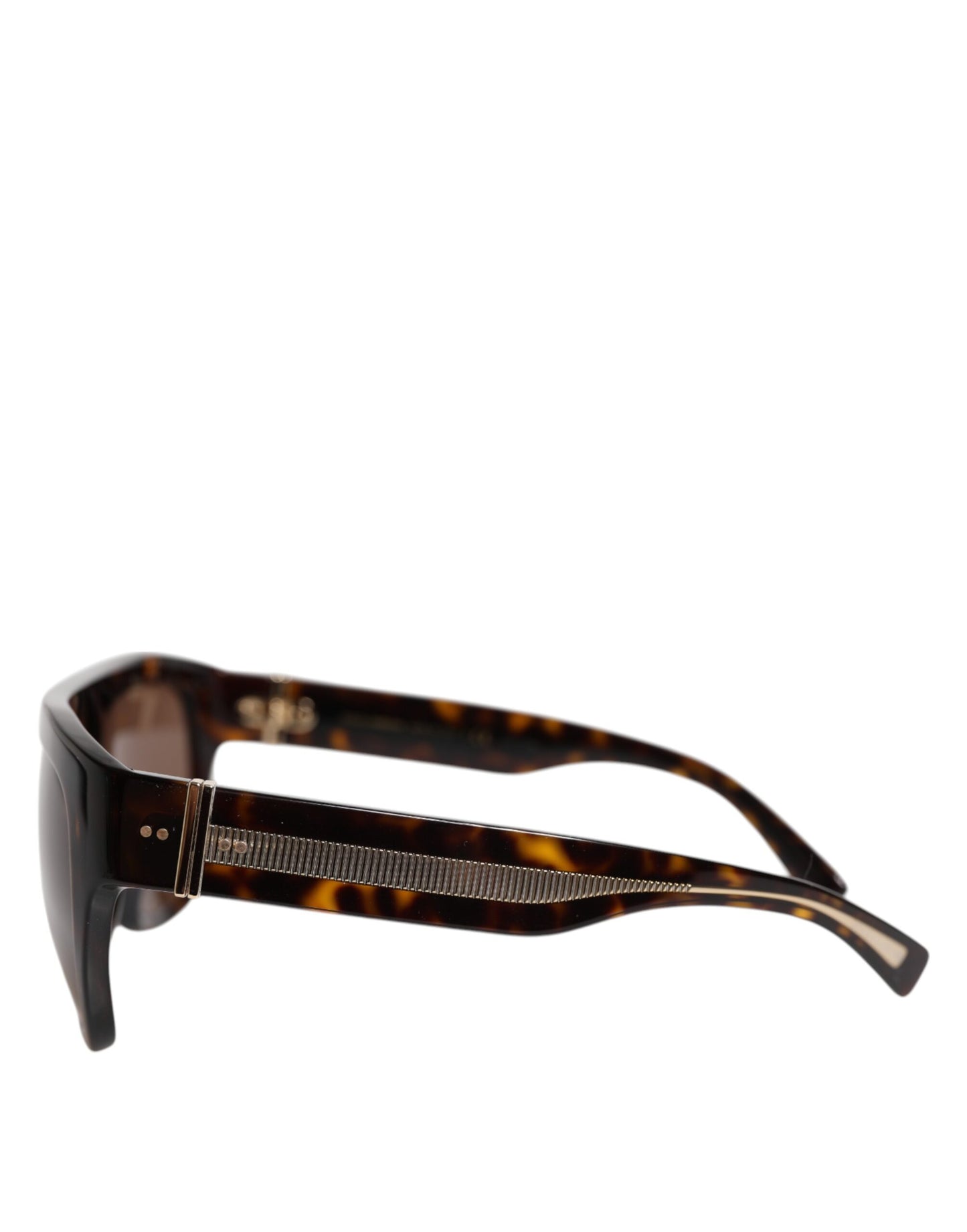 Lunettes de soleil carrées Dolce & Gabbana Havana marron foncé DG4398F