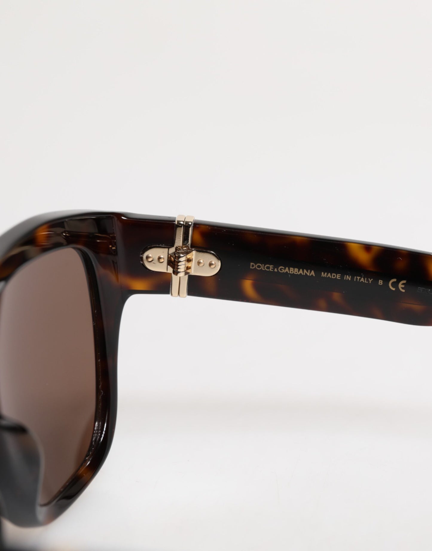 Lunettes de soleil carrées Dolce & Gabbana Havana marron foncé DG4398F