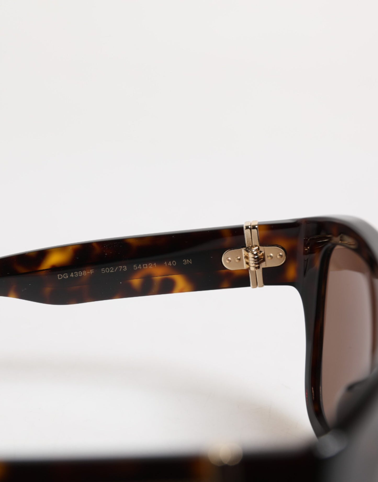 Lunettes de soleil carrées Dolce & Gabbana Havana marron foncé DG4398F