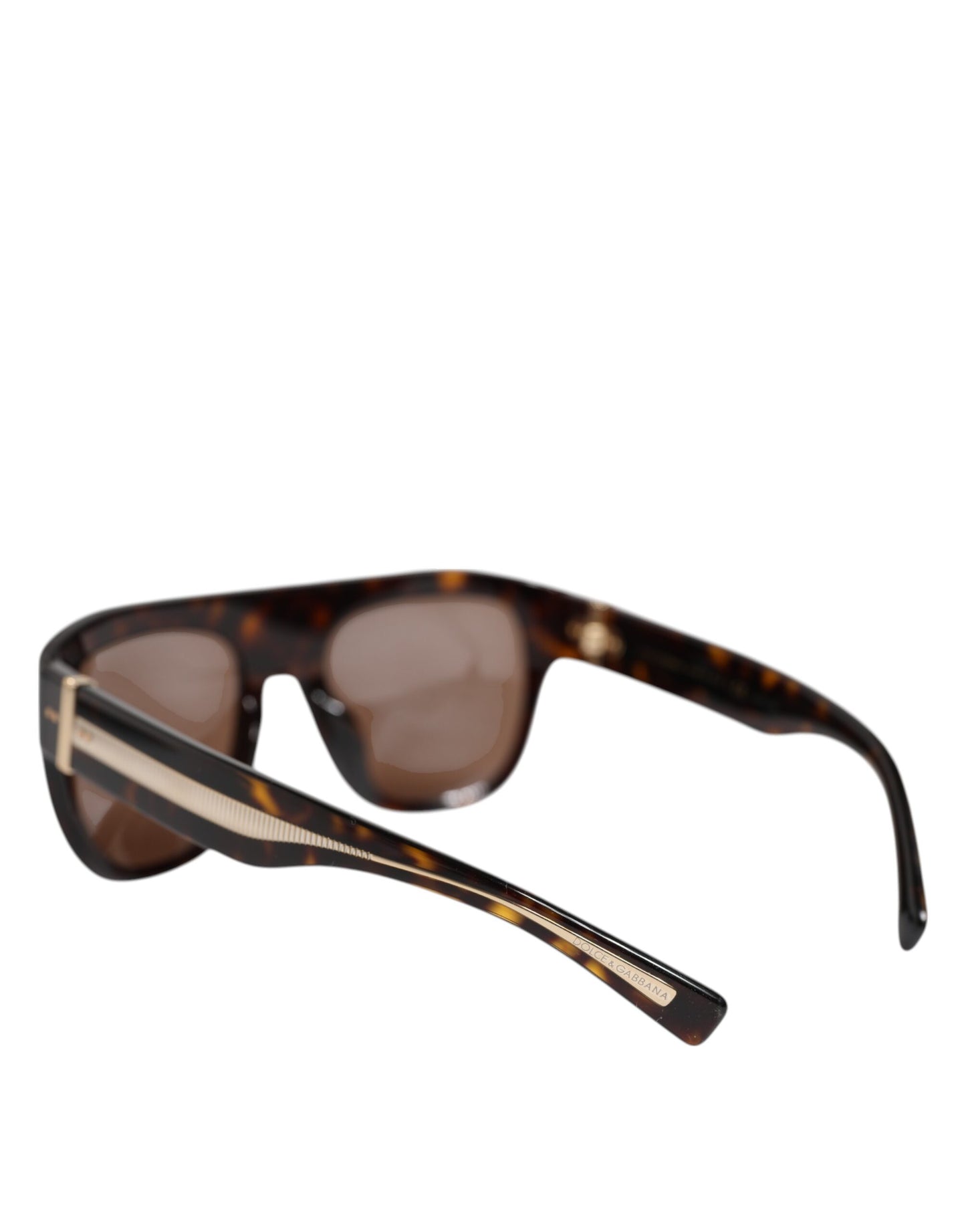 Lunettes de soleil carrées Dolce & Gabbana Havana marron foncé DG4398F