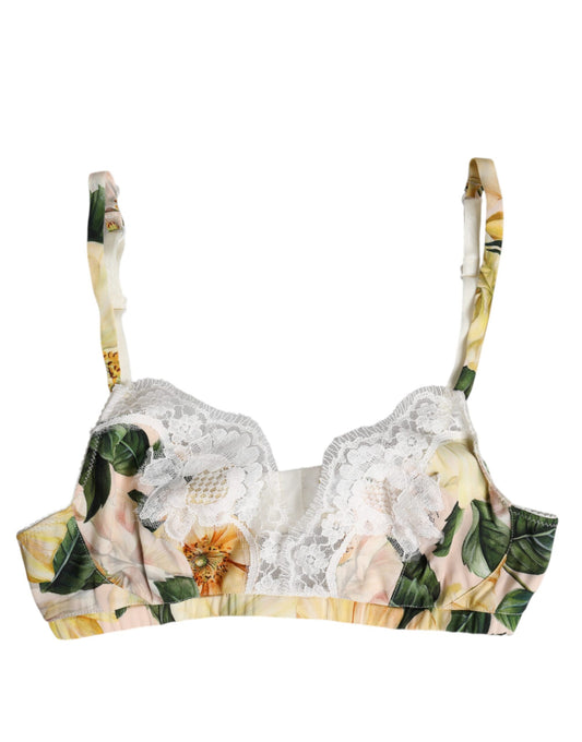 Soutien-gorge sans armatures Dolce & Gabbana à imprimé floral multicolore
