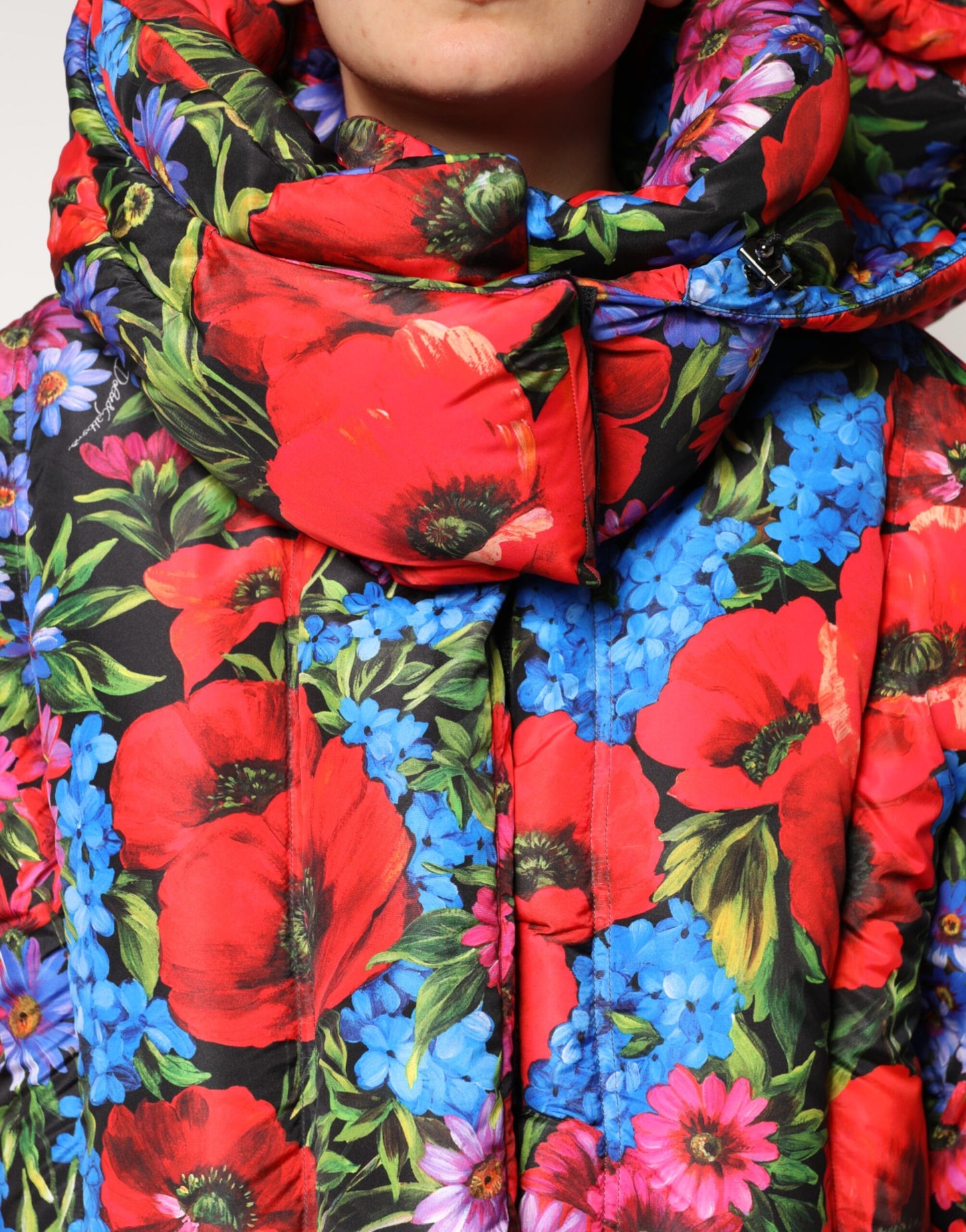 Dolce & Gabbana Doudoune à capuche à fleurs multicolores