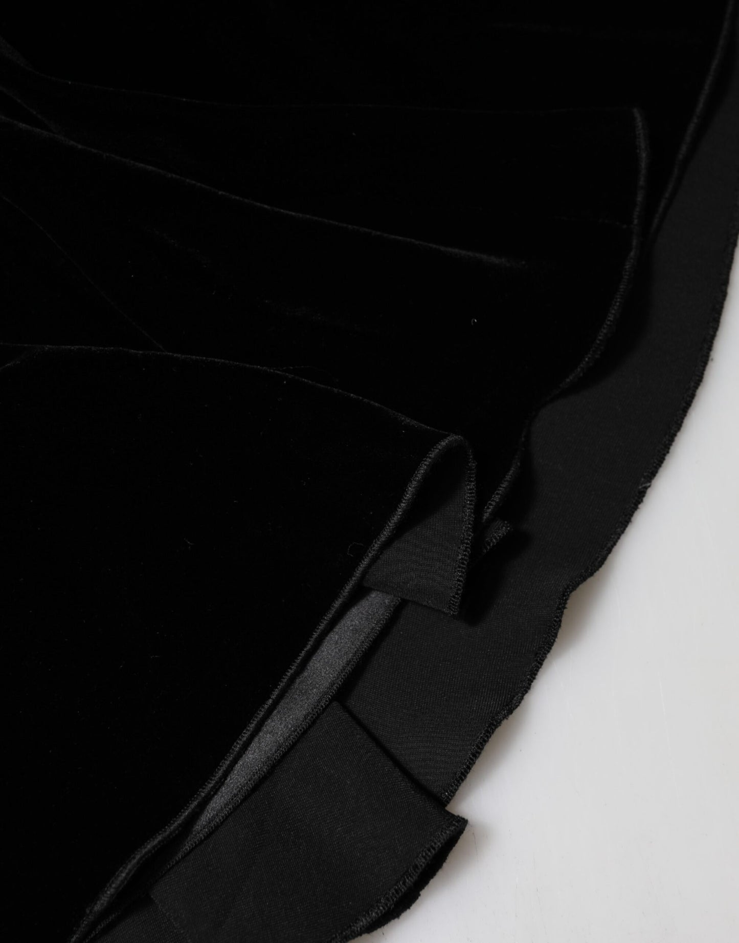 Jupe midi évasée taille haute noire Dolce & Gabbana