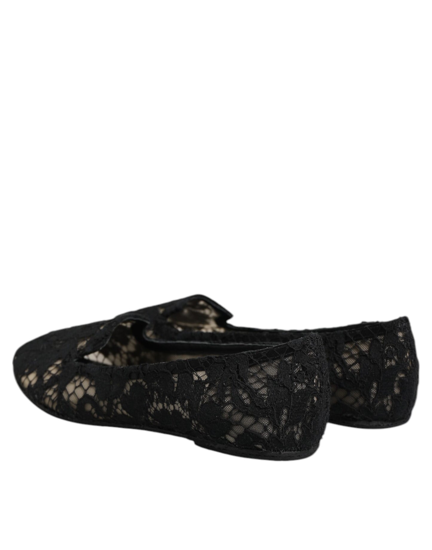 Chaussures plates à lacets noires Dolce & Gabbana Taormina